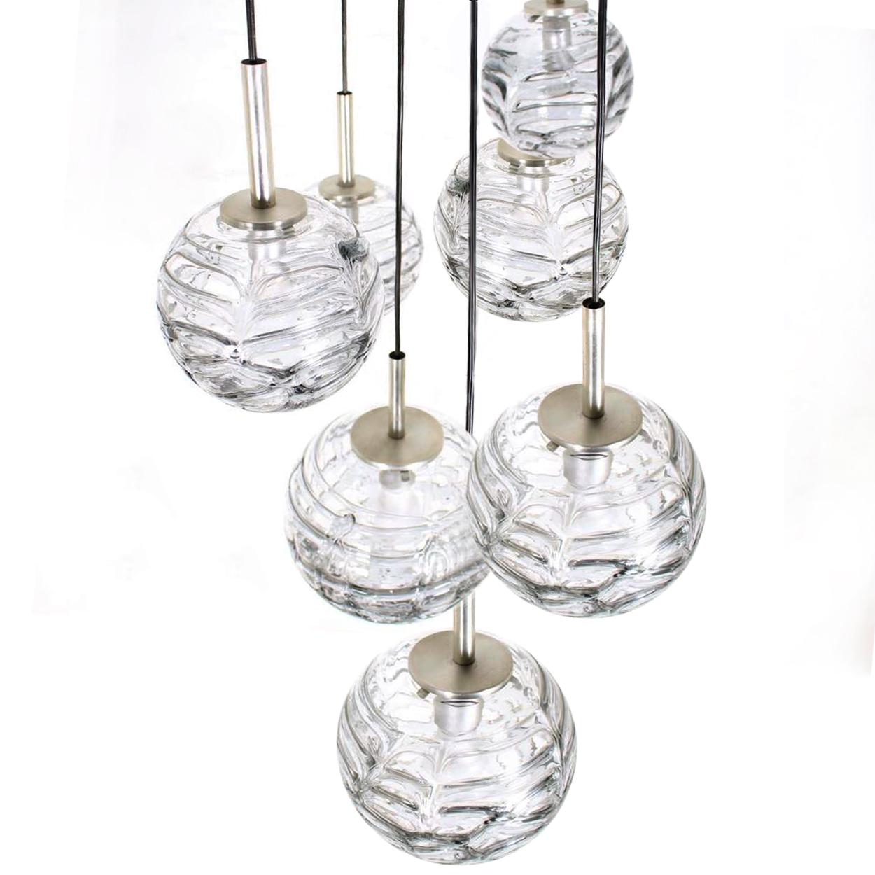Cuencos de cristal de Murano grueso estilo Venini, diferentes tamaños, 1960 en Excelente estado para la venta en Rijssen, NL