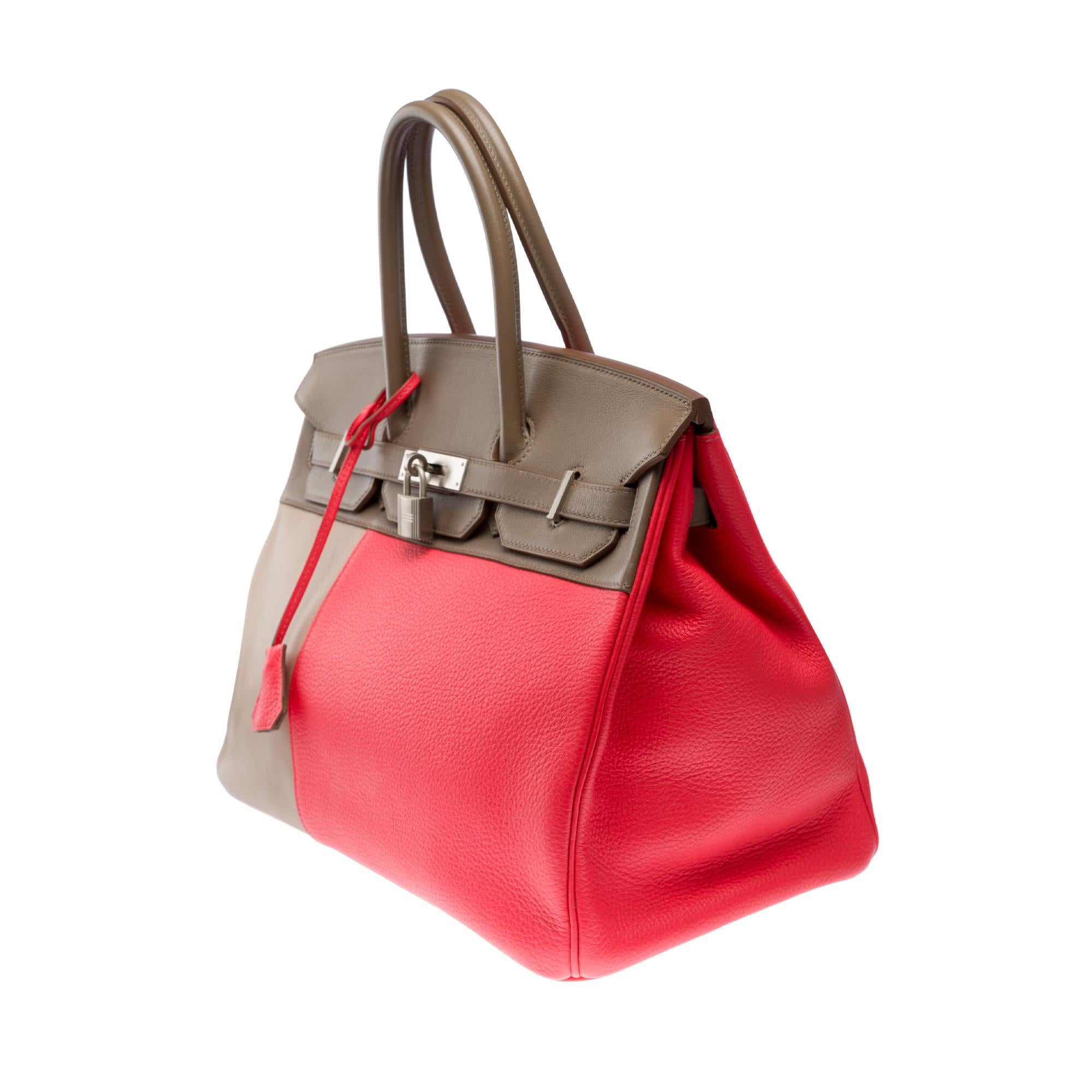 Cascade Hermes Birkin 35 in Pink Jaïpur, etoupe & Argile leather, BPHW 2