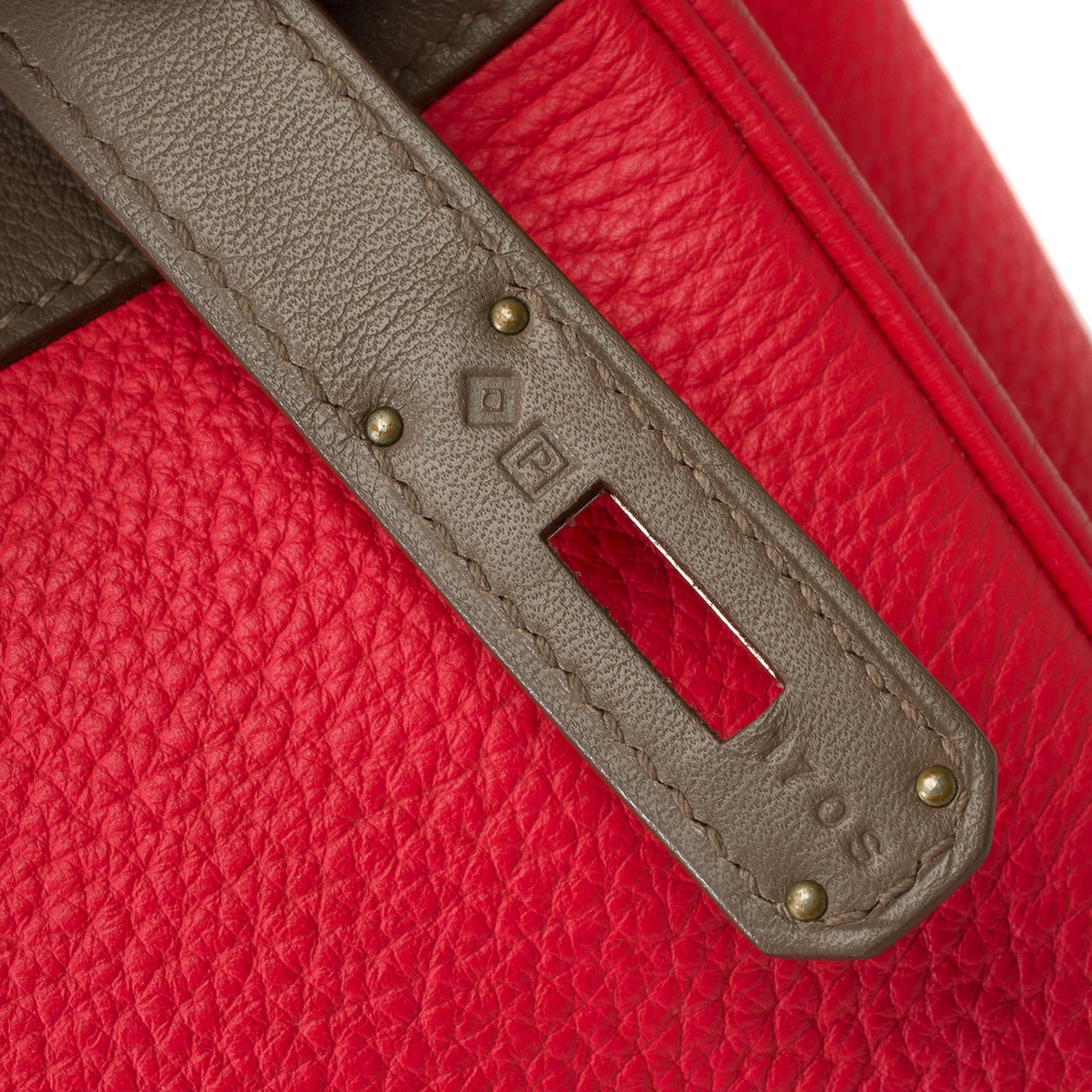 Cascade Hermes Birkin 35 in Pink Jaïpur, etoupe & Argile leather, BPHW 5