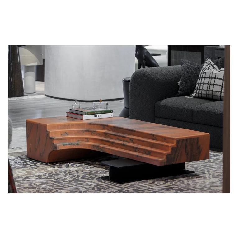 Cascade Khyber Tisch - ein skulpturales Statement des Luxus (Stein) im Angebot