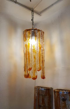 "Cascade" Mazzega Chandelier by Carlo Nason for Mazzega in Murano Glass, 1970