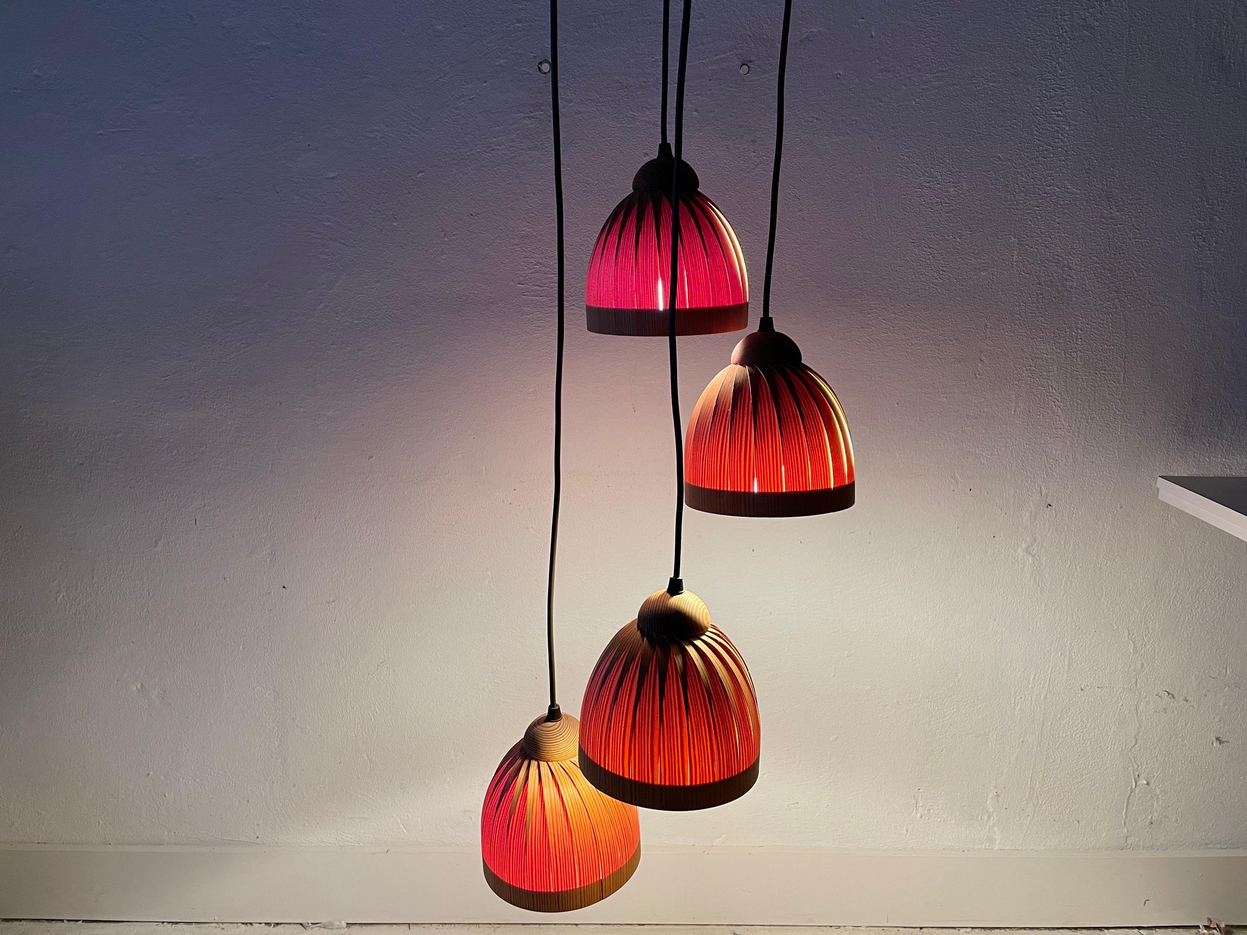 Lampada a sospensione Cascade di Hans-Agne Jakobsson per AB Ellysett Markaryd, 1960s, Swe in vendita 3