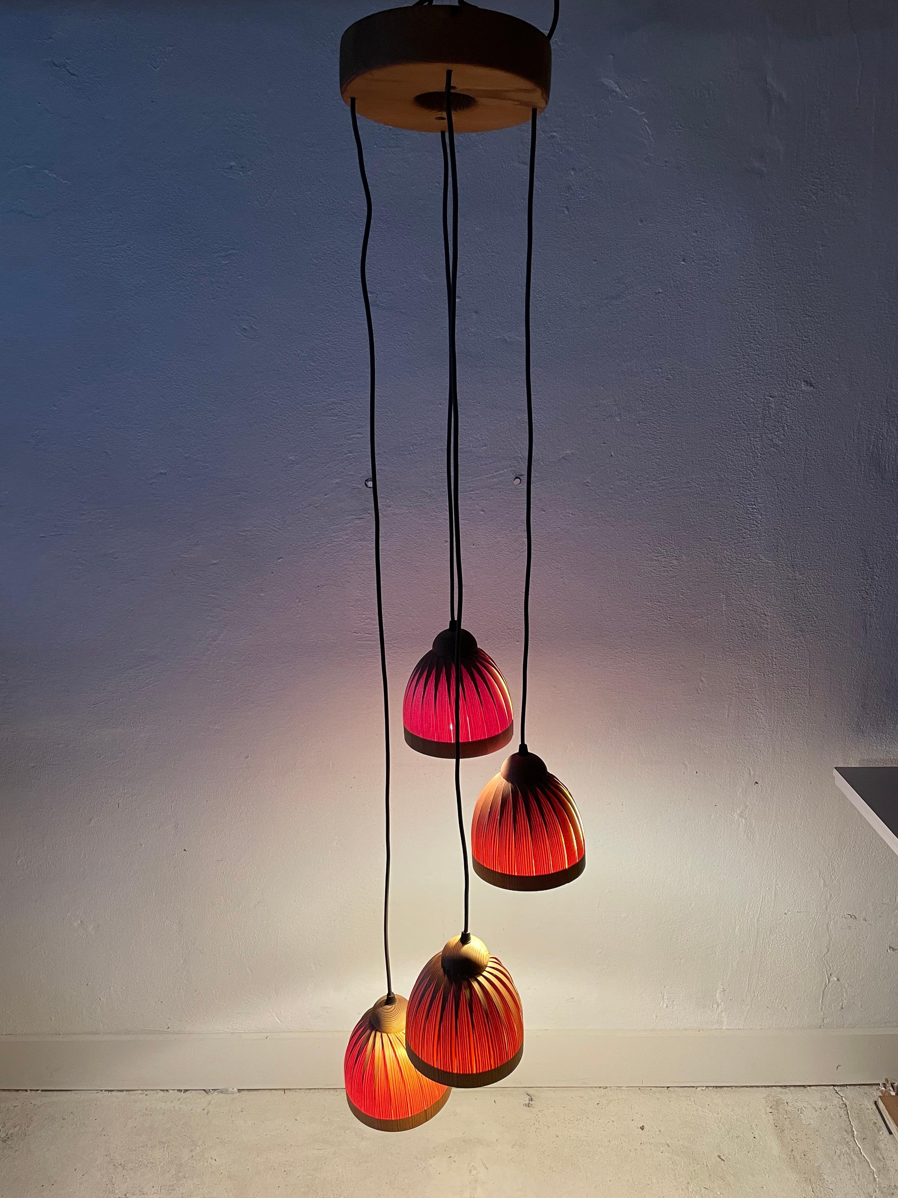 Cascade Pendant Lamp by Hans-Agne Jakobsson for AB Ellysett Markaryd, 1960s, Swe For Sale 6