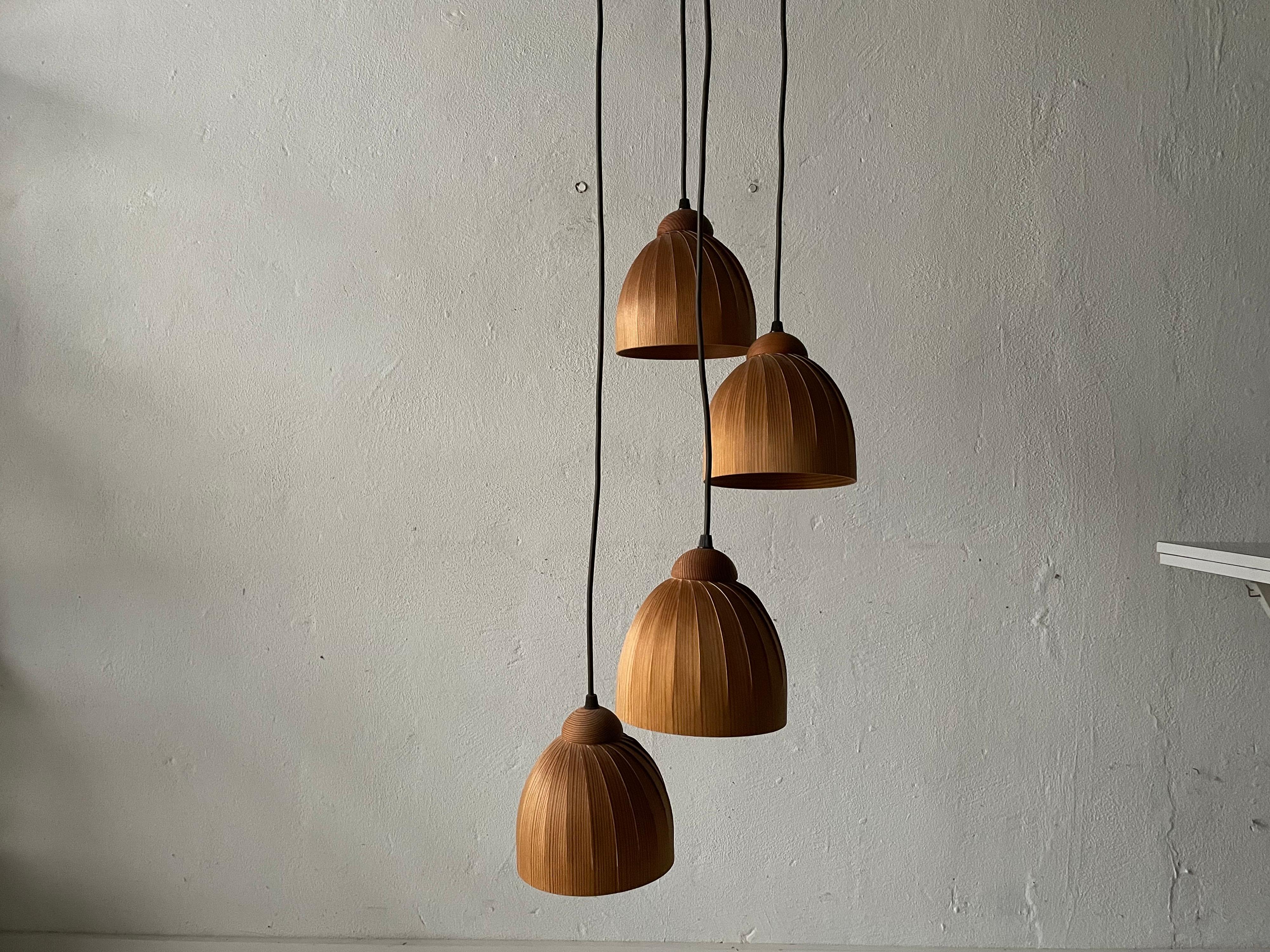 Metà XX secolo Lampada a sospensione Cascade di Hans-Agne Jakobsson per AB Ellysett Markaryd, 1960s, Swe in vendita