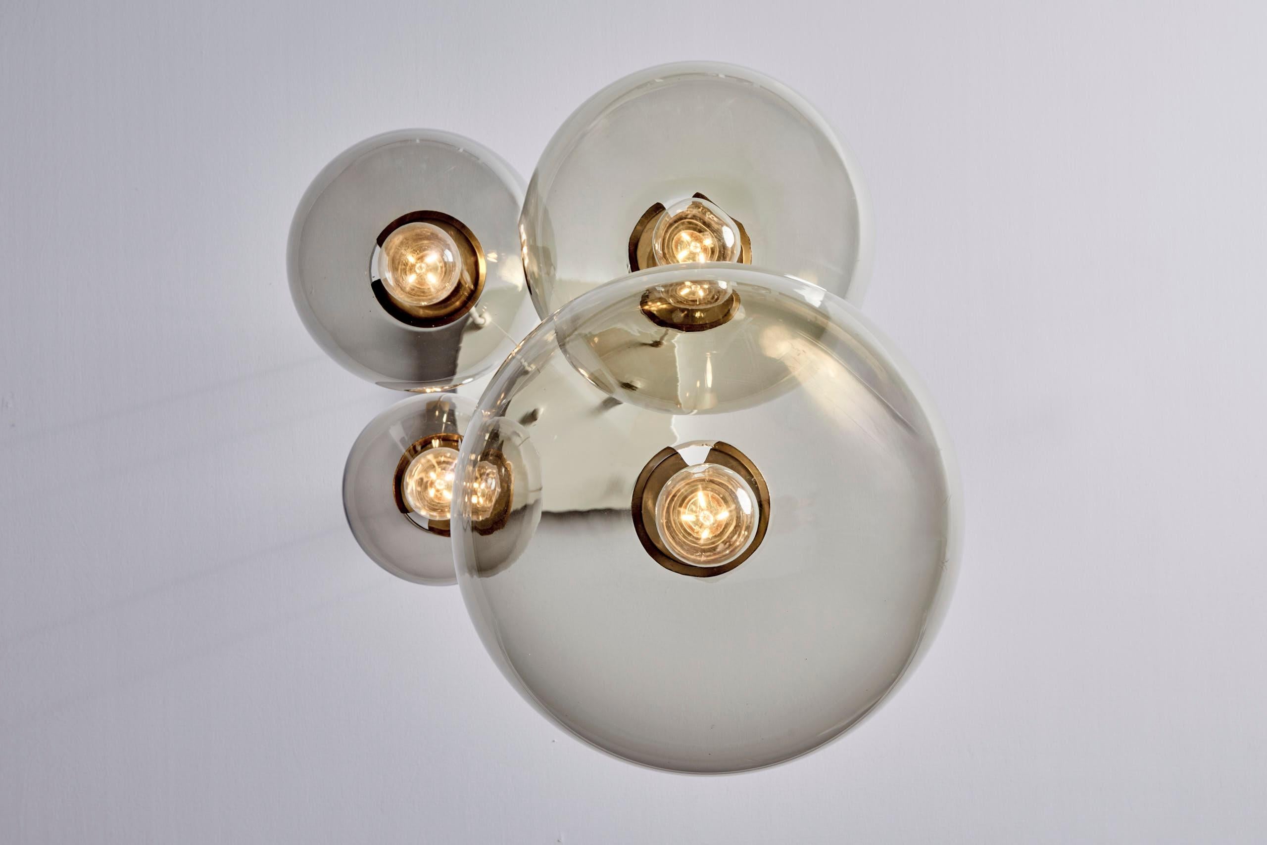 Cascade pendant with four globes by Glashütte Limburg #1 For Sale 1