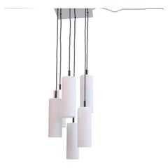 Pendentif Cascade avec six tubes en verre par Staff (1970)