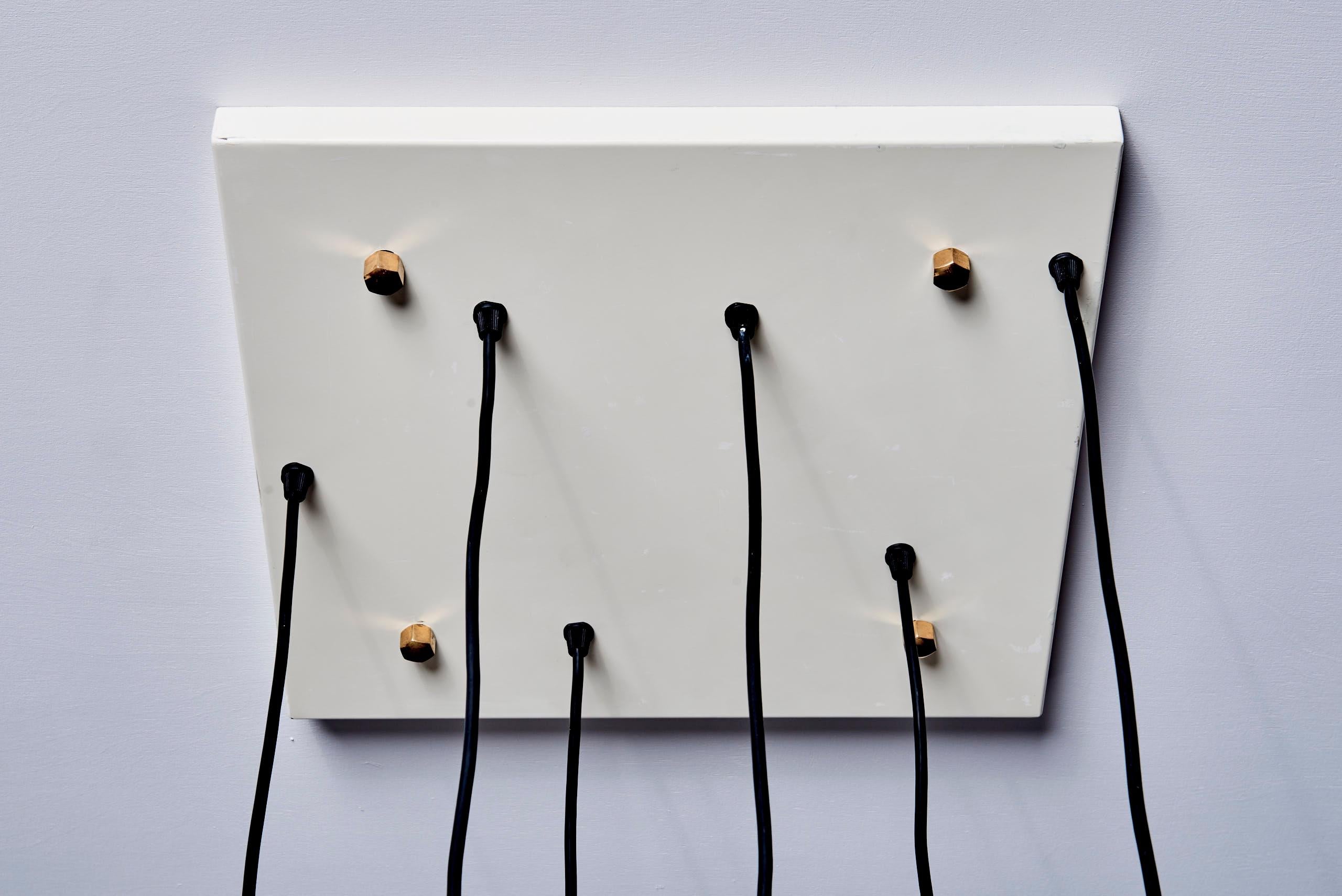 Late 20th Century Cascade pendant with six globes by Glashütte Limburg For Sale