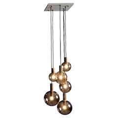 Cascade pendant with six globes by Glashütte Limburg