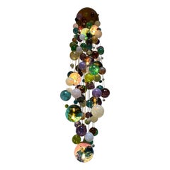 Cascade Stair Chandelier by Roast Featuring Individually Blown Glass Spheres