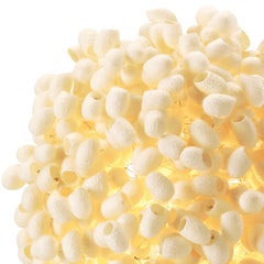 Cascadence 'Table' by Ango, Handcrafted Silk Cocoon Table Lamp