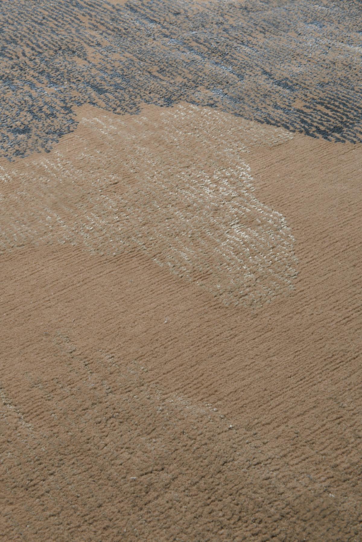 Handgeknüpfter Teppich aus Cascadia-Baumwoll von Kelly Wearstler (Wolle) im Angebot