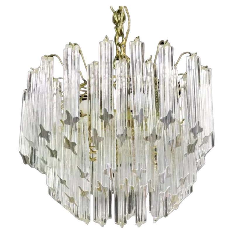 Multi-Colored Glass Chandelier by Camer For Sale at 1stDibs