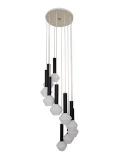 Lustre en cascade de Tapio Wirkkala pour Oy Airam AB:: Finlande