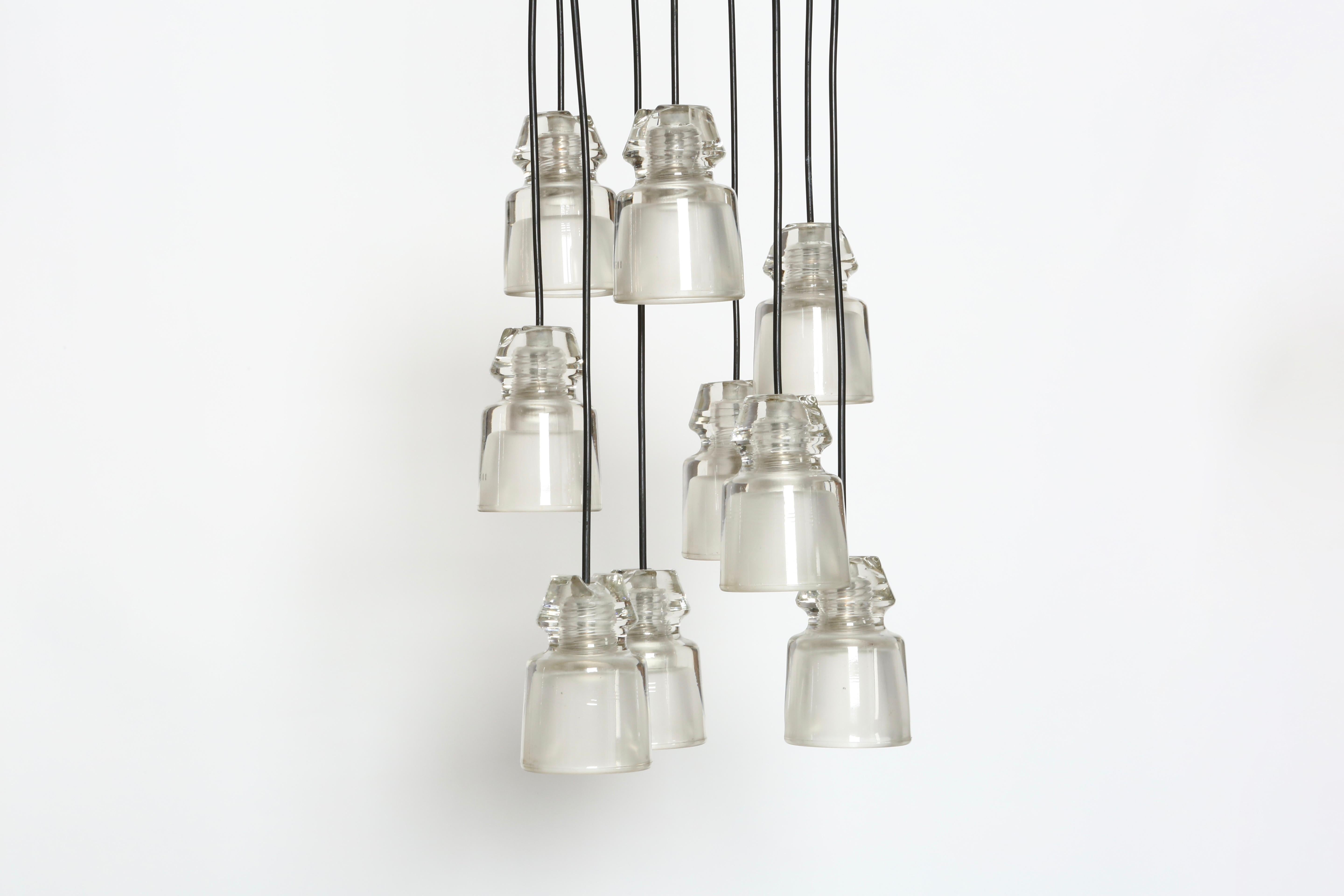 Cascading Chandelier by Marco Zanuso for Oluce For Sale 2