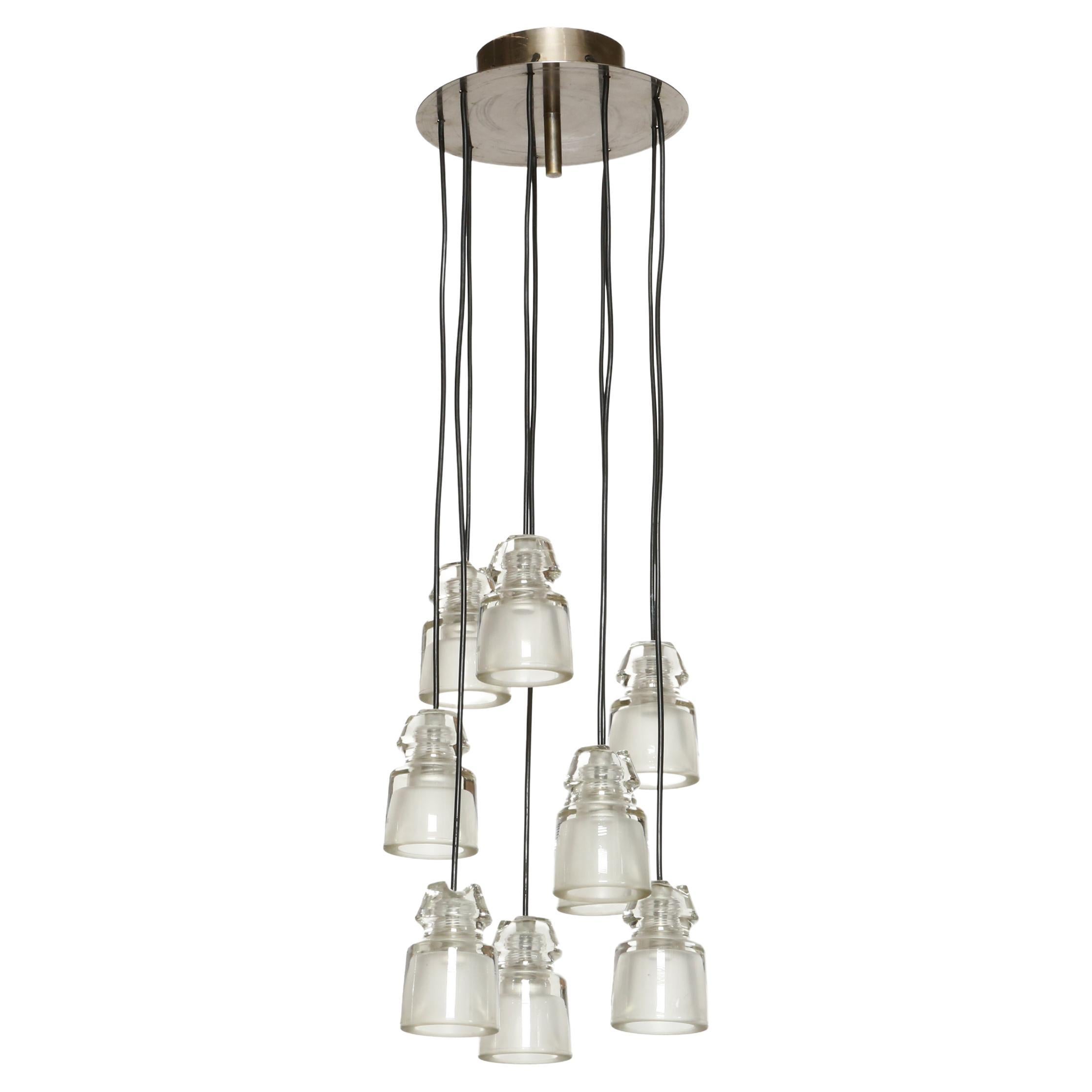Cascading Chandelier by Marco Zanuso for Oluce For Sale