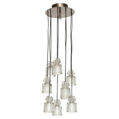 Vintage Cascading Chandelier by Marco Zanuso for Oluce