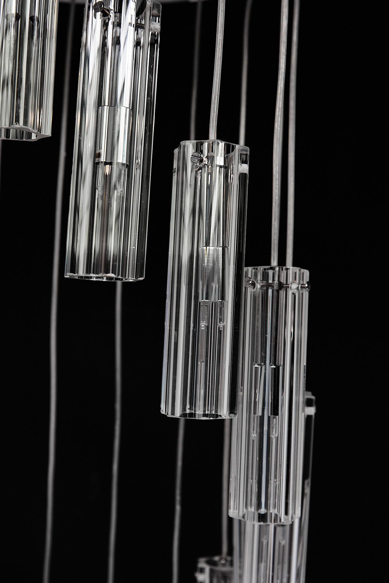 Cascading Glass Pendant Chandelier 1