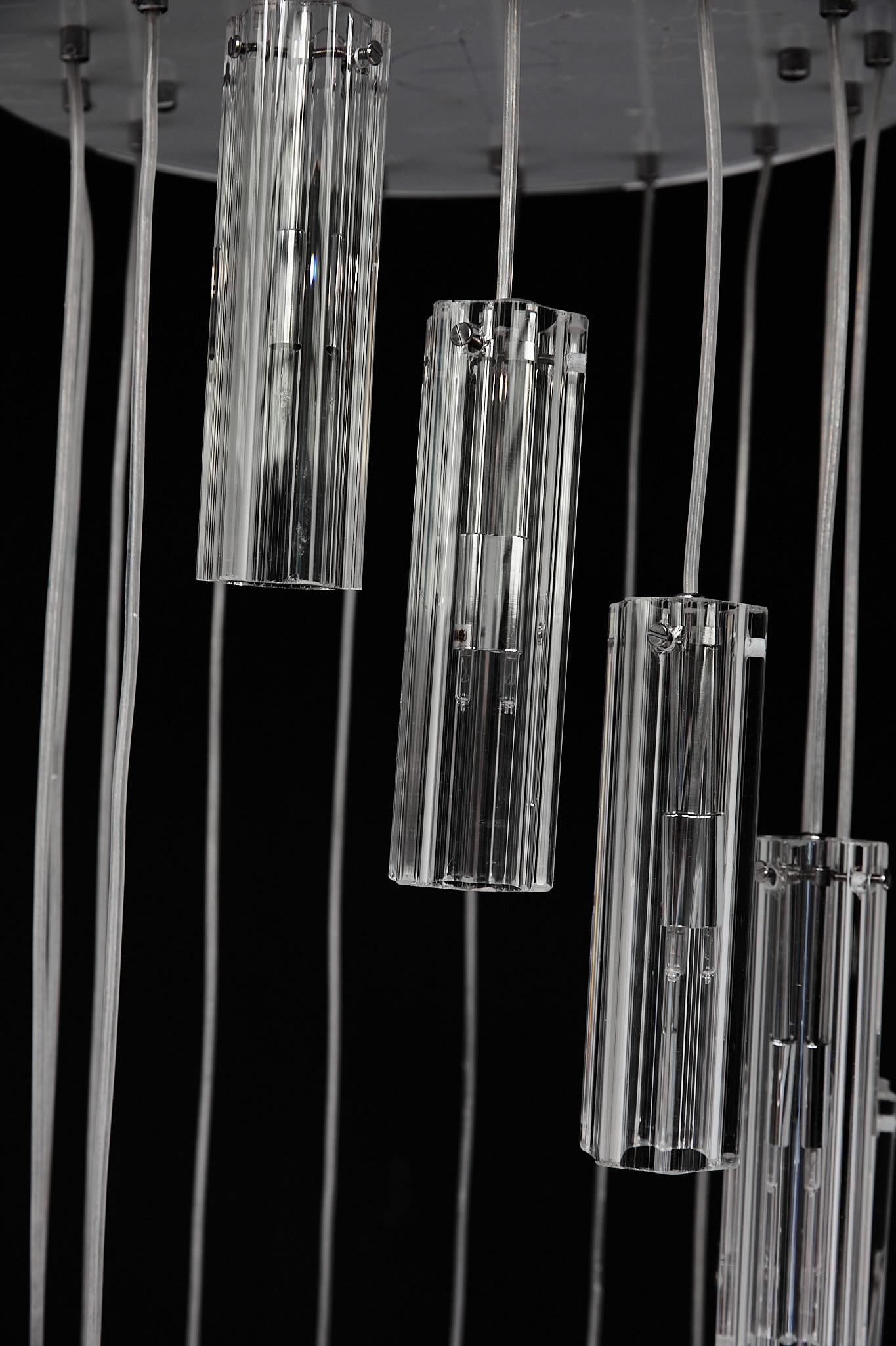 Cascading Glass Pendant Chandelier 2