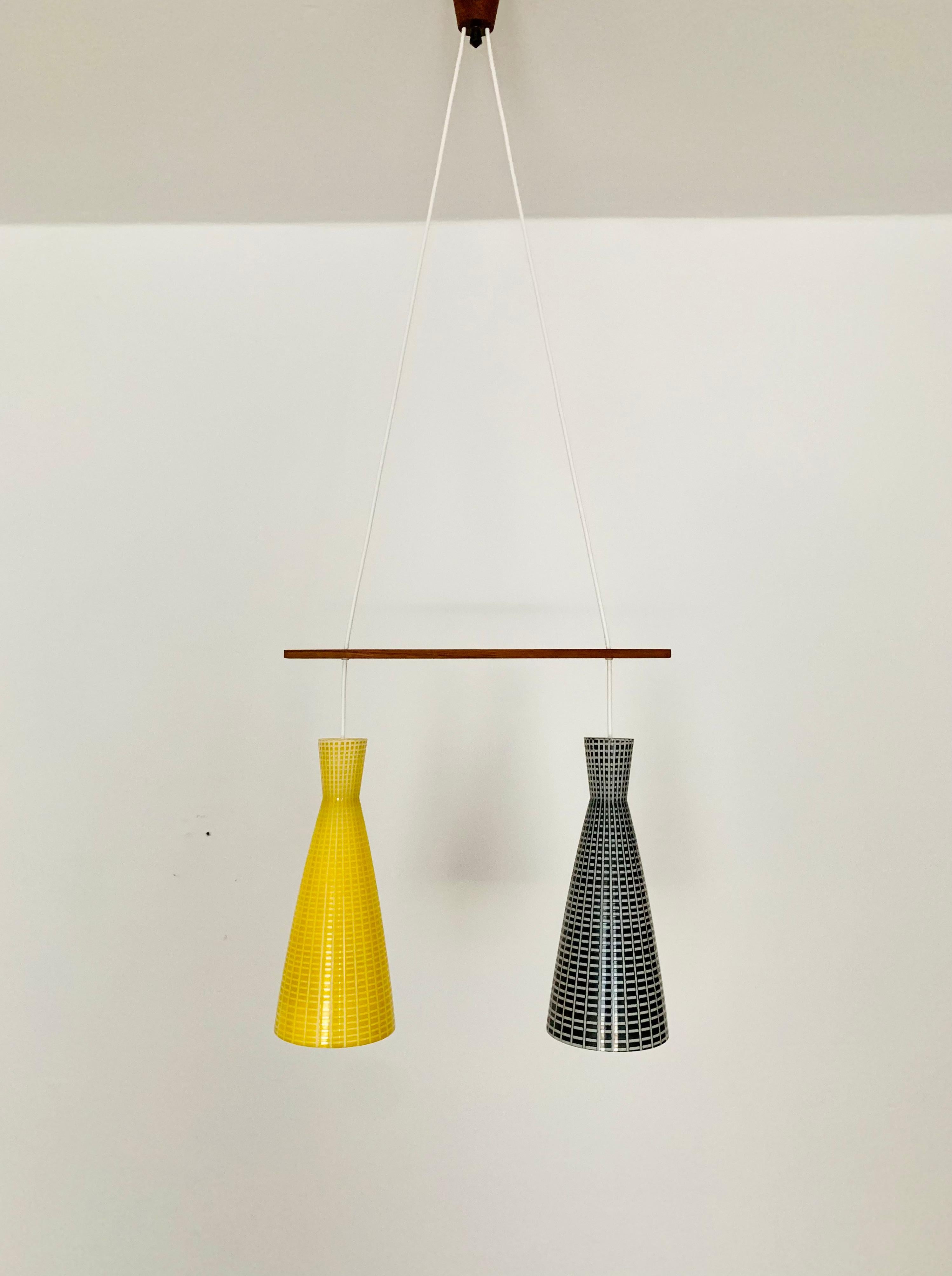 Mid-Century Modern Lampe Cascade par Aloys Gangkofner pour Peill & Putzler en vente