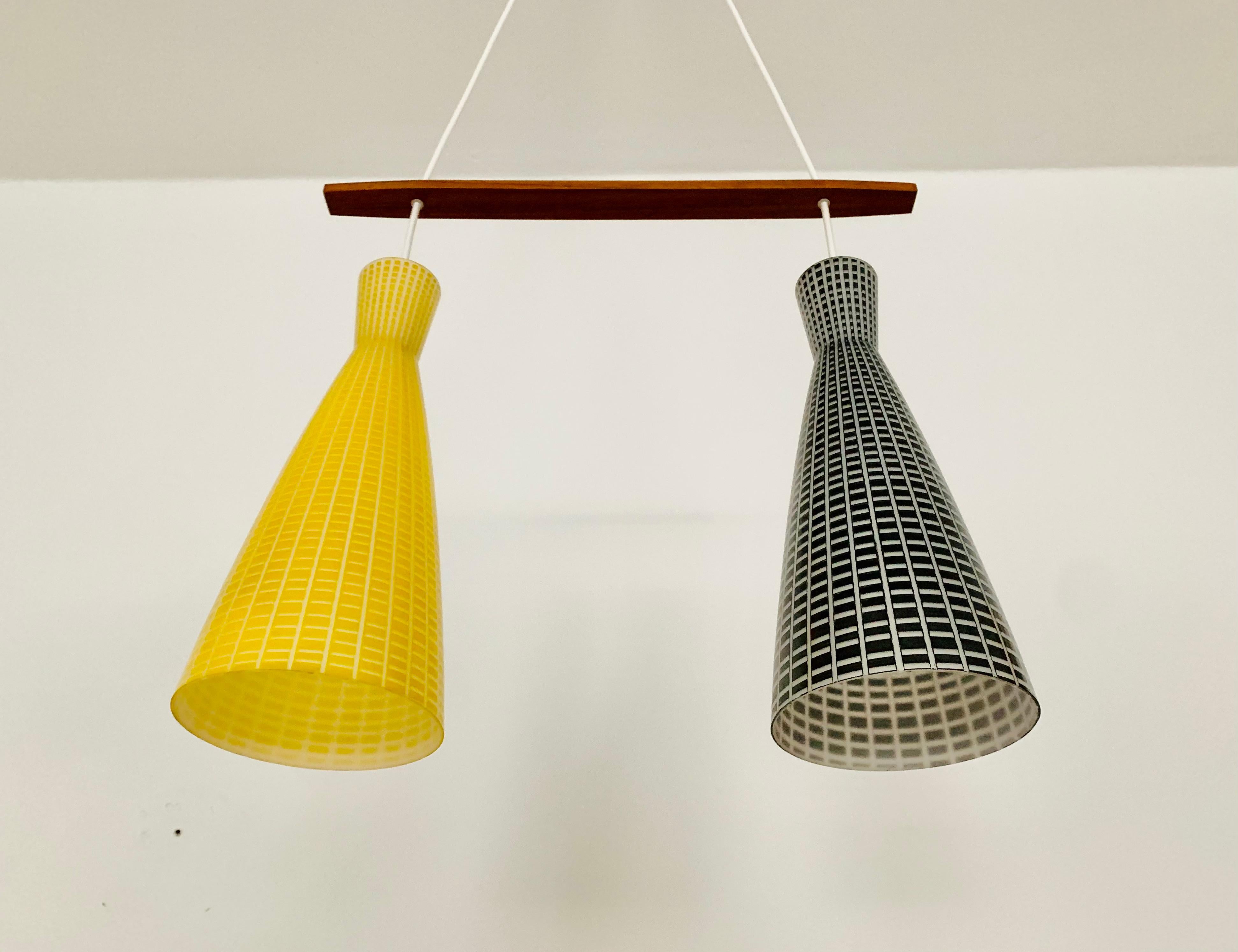 Cascading Lamp by Aloys Gangkofner for Peill and Putzler In Good Condition For Sale In München, DE
