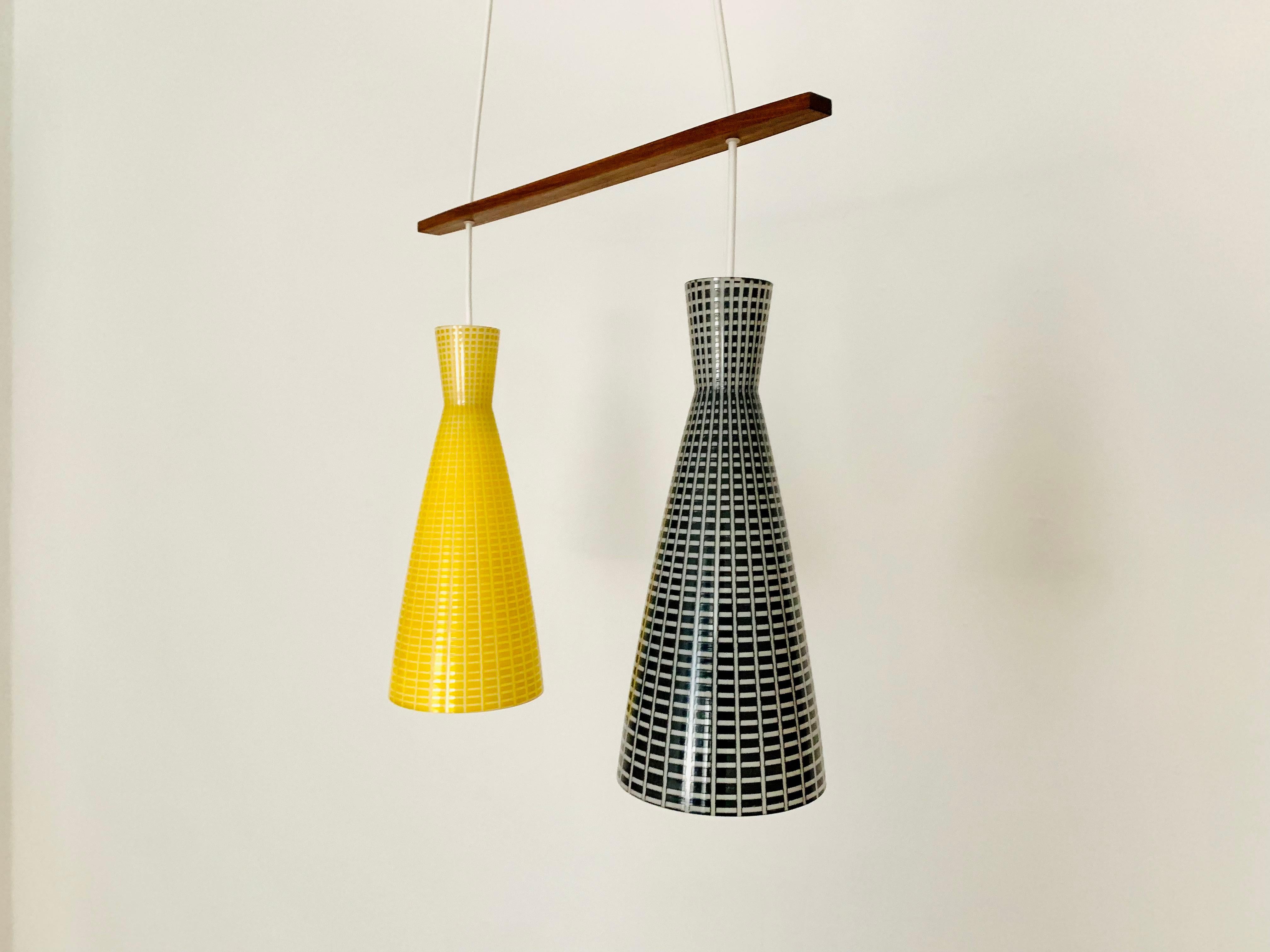 Cascading Lamp by Aloys Gangkofner for Peill and Putzler In Good Condition For Sale In München, DE