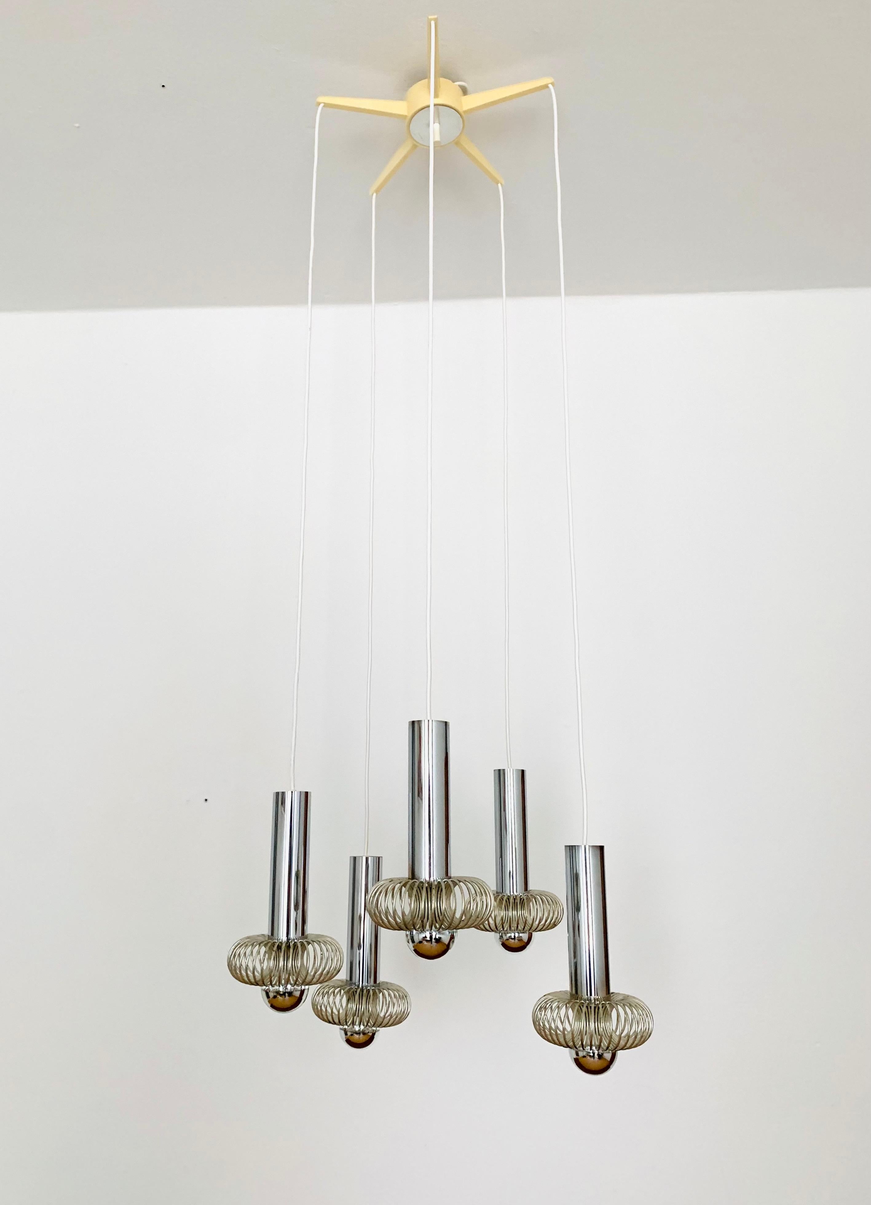 Late 20th Century Cascading Lamp by Honsel For Sale