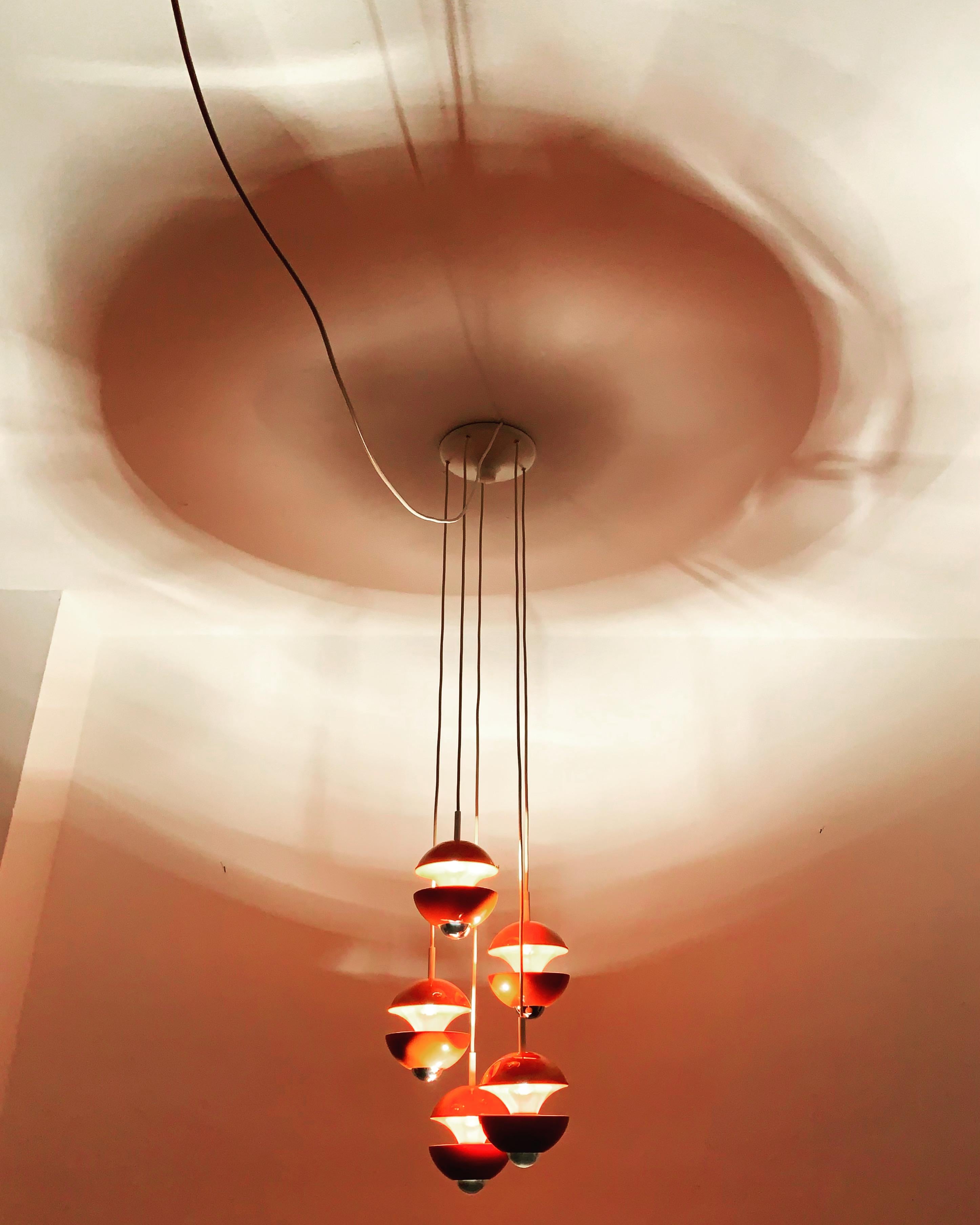 Lampada a cascata di Klaus Hempel per Kaiser Leuchten in vendita 3