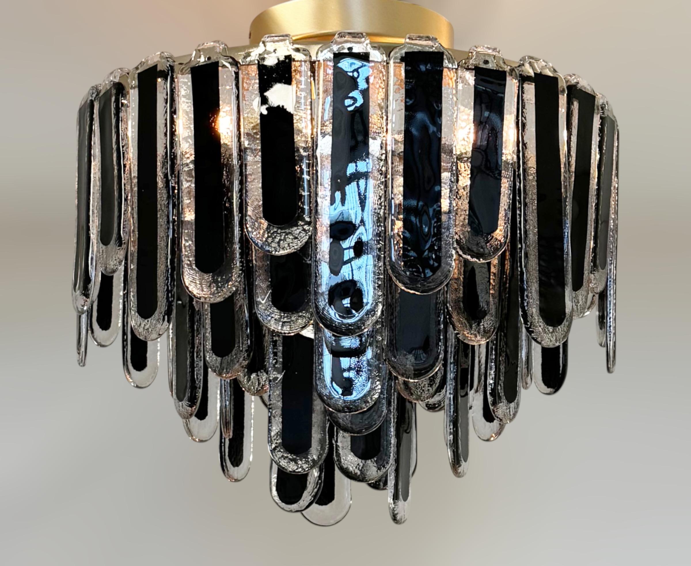 Vetro di Murano Lampadario Cascata di Fabio LTD in vendita