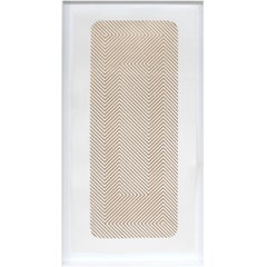 Case Gold Leafed Handmade Artwork on Cotton Rag Paper, Wall Hung Art