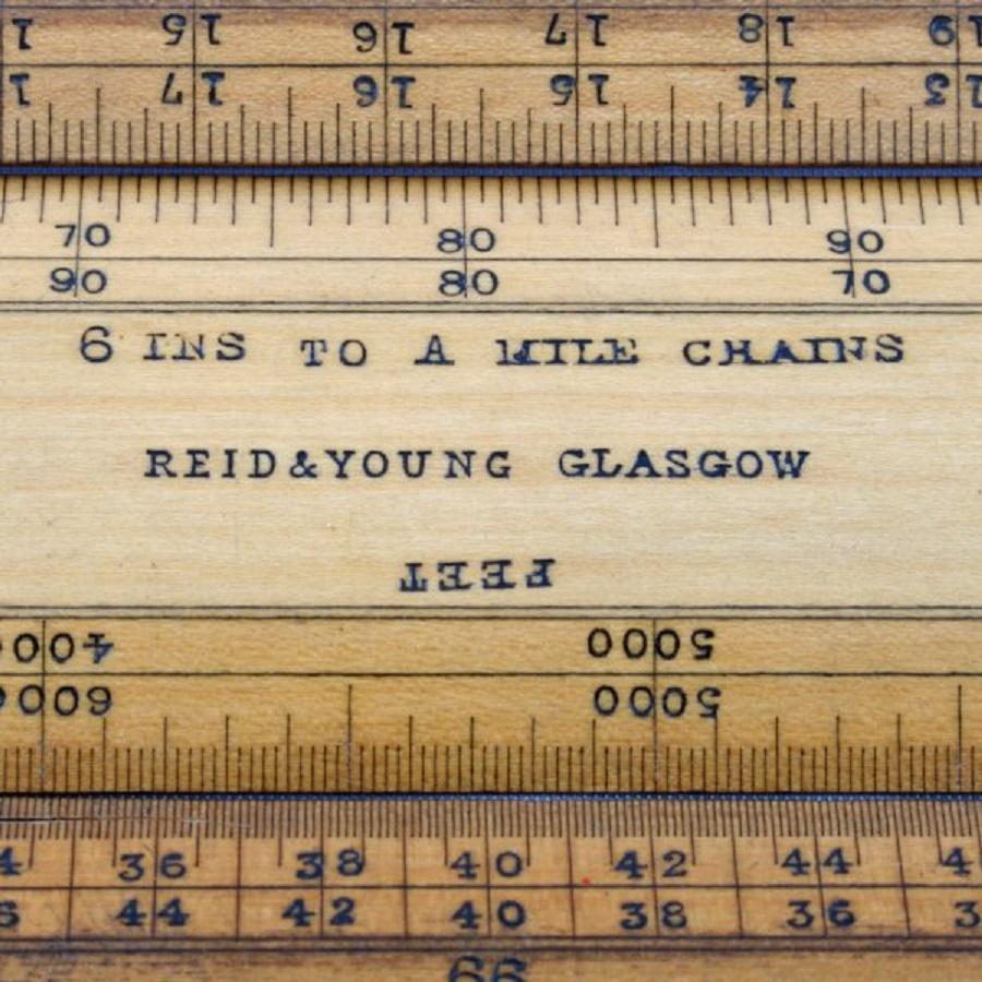 Case of Engine Divided Rulers, 19th Century In Good Condition For Sale In London, GB
