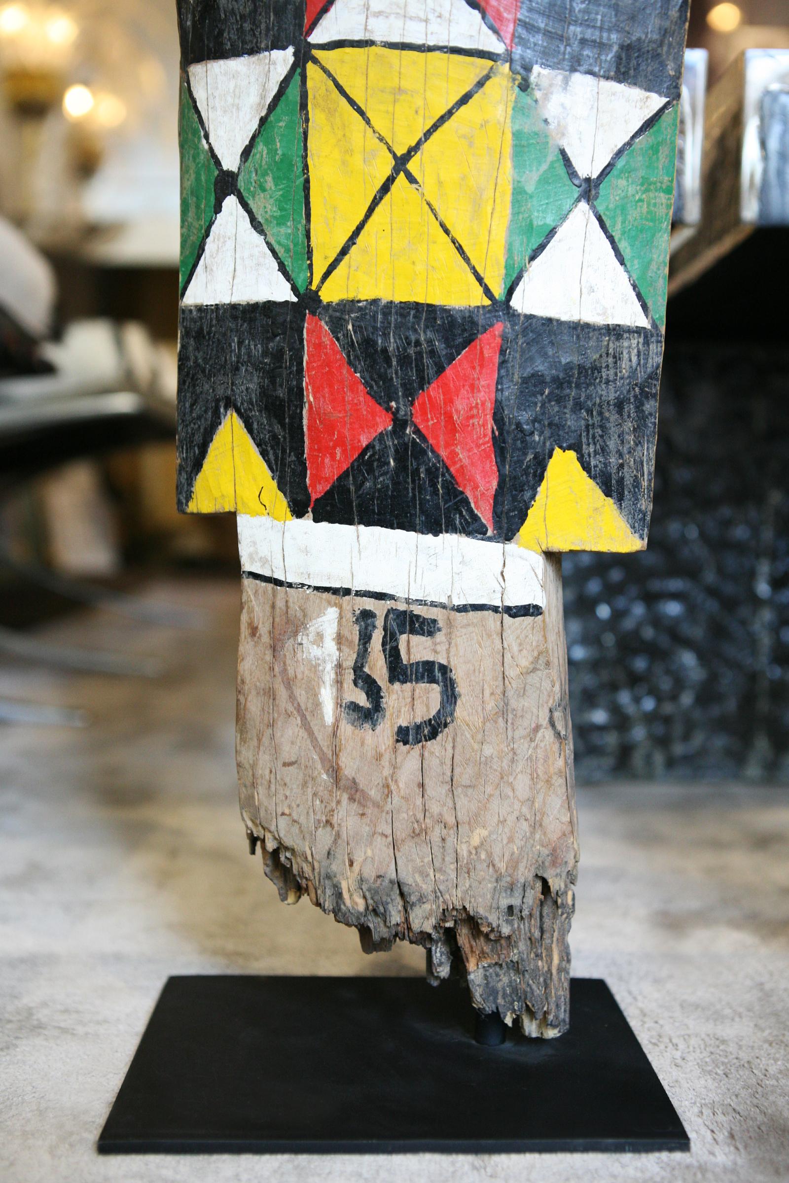 Case Pillar B Sculpture Polychrom Rimaïbé Burkina Faso, 1975 3