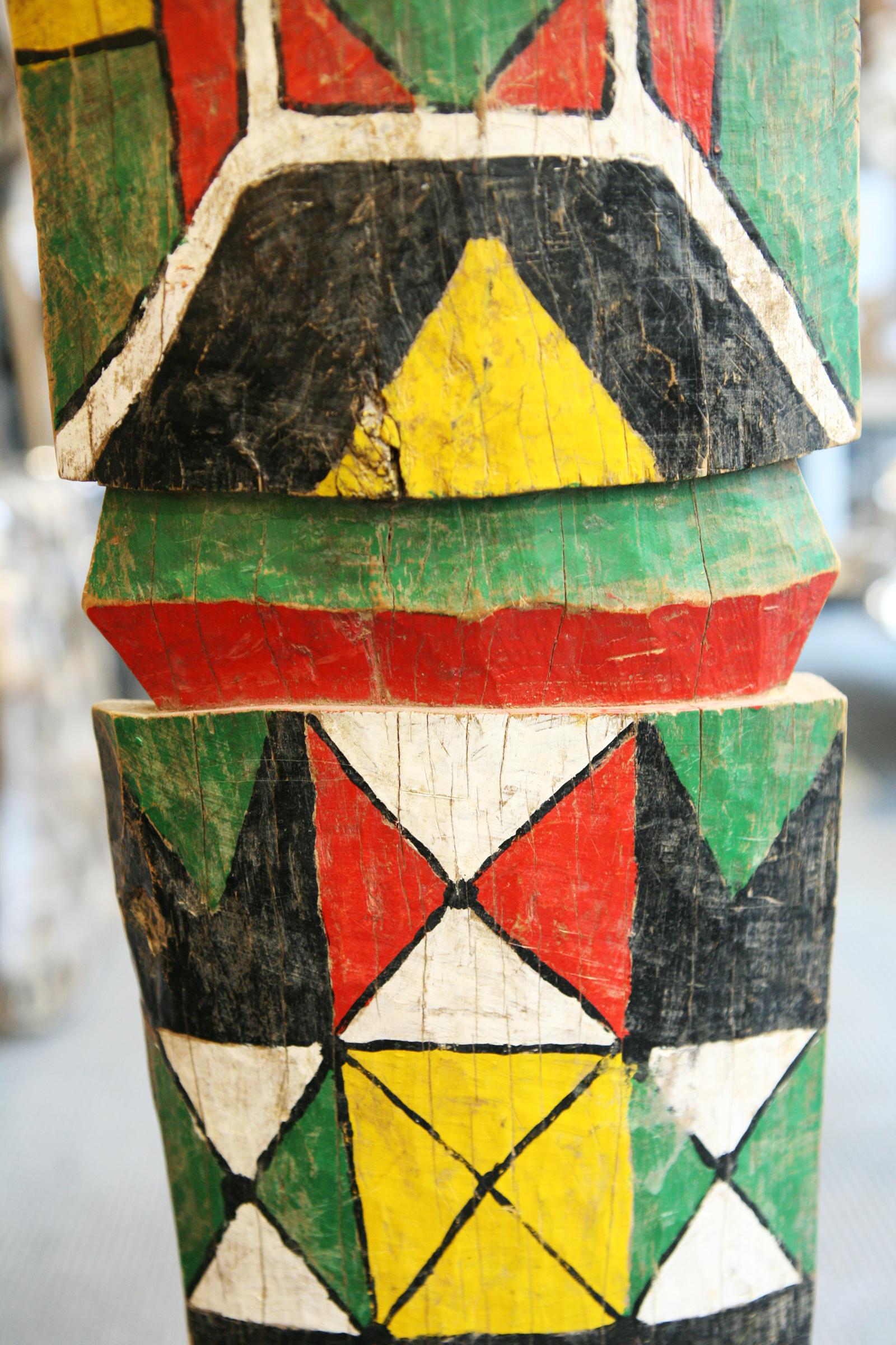 Case Pillar B Sculpture Polychrom Rimaïbé Burkina Faso, 1975 1