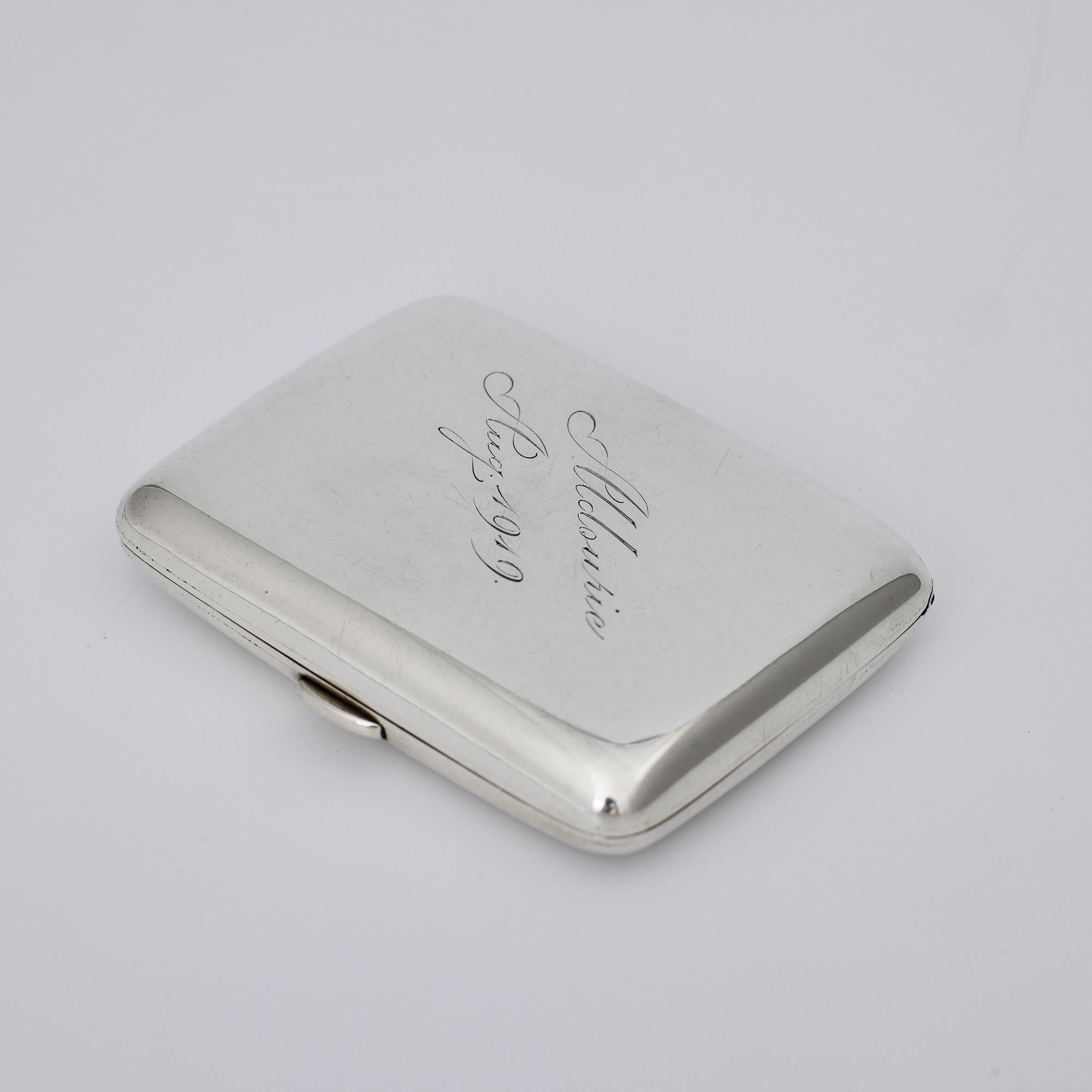 Set de marqueurs de crosse en argent antique en coffret en vente 1