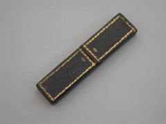 Cased Edwardian Silver & Enamel Folding Pen Knife, Charles & George Asprey, 1904