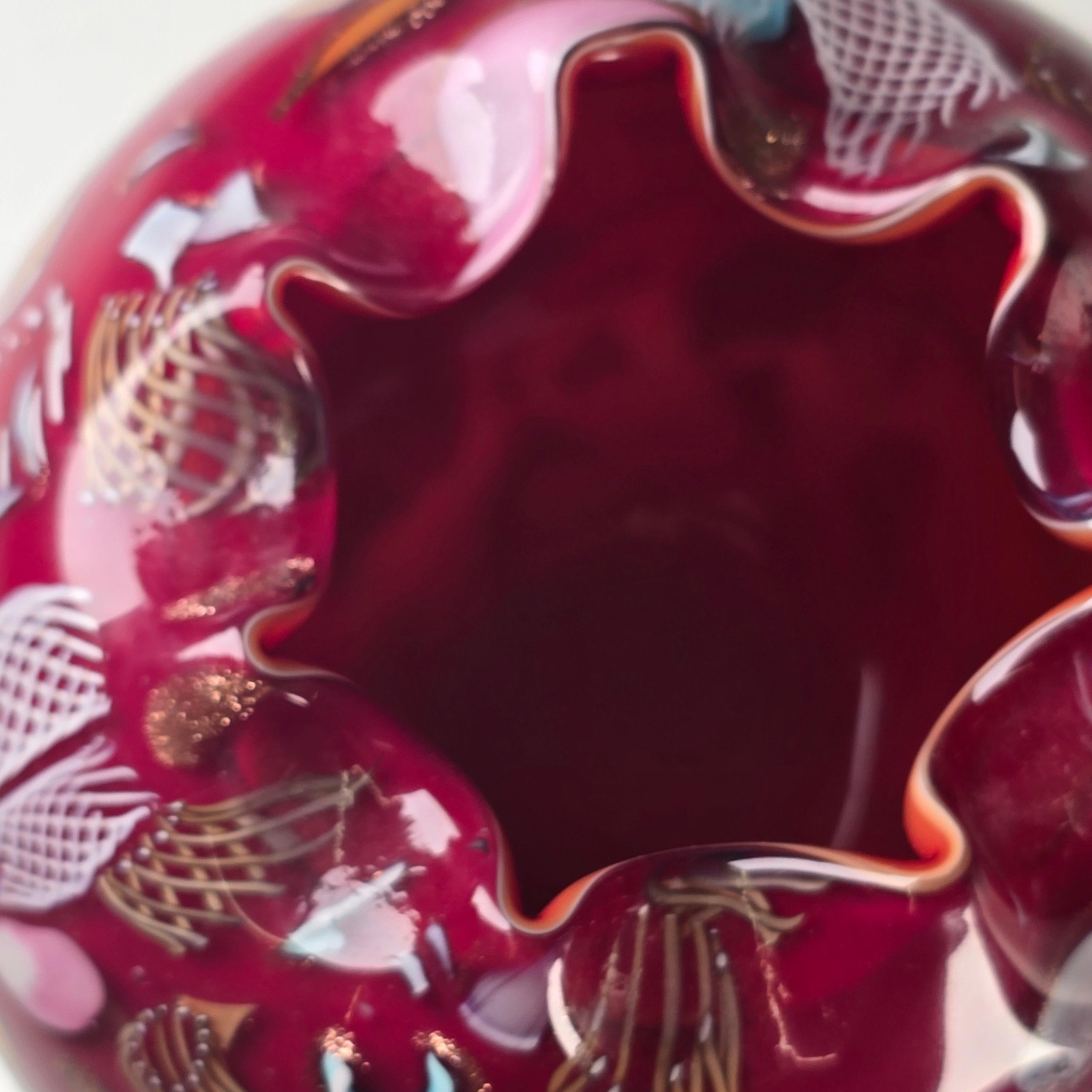 Vaso Tutti Fruiti in vetro incamiciato di Avem in vendita 2