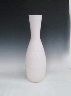 Cased Glass White Floor Vase