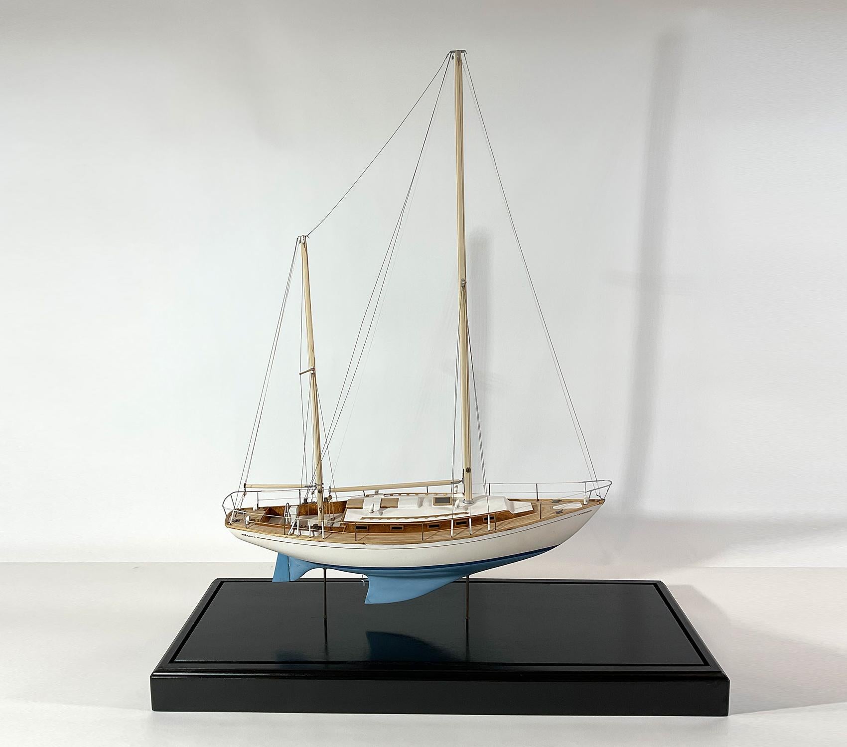 North American Cased Model Of A Cheoy Lee Offshore 47 Ketch For Sale
