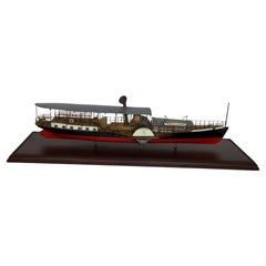 Cased Model of a Hudson Day Line Steamship