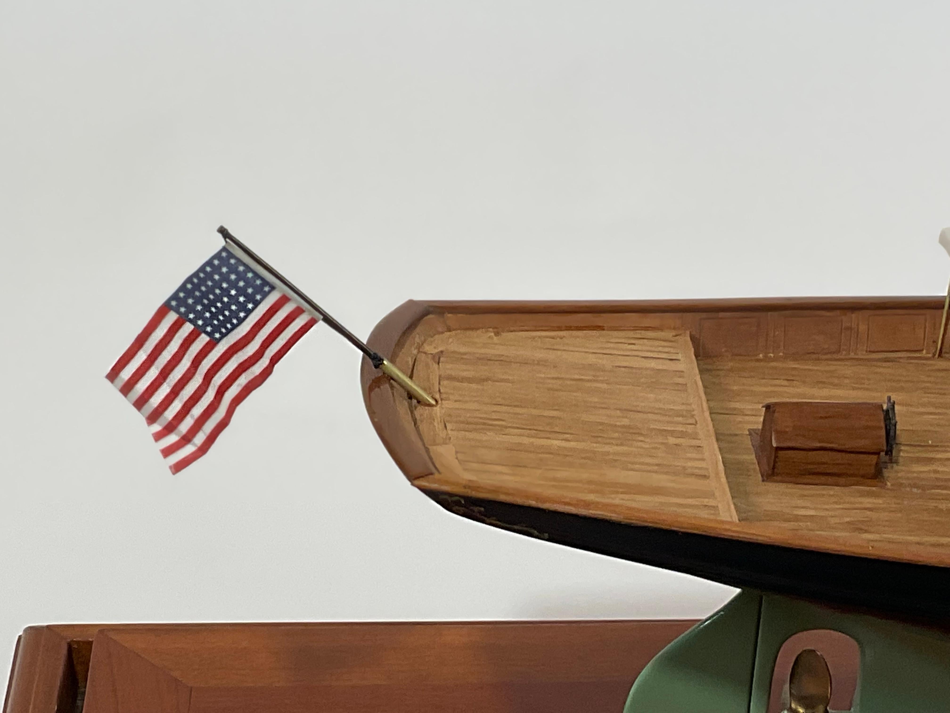 Cased Model of the Steam Yacht Golconda 4