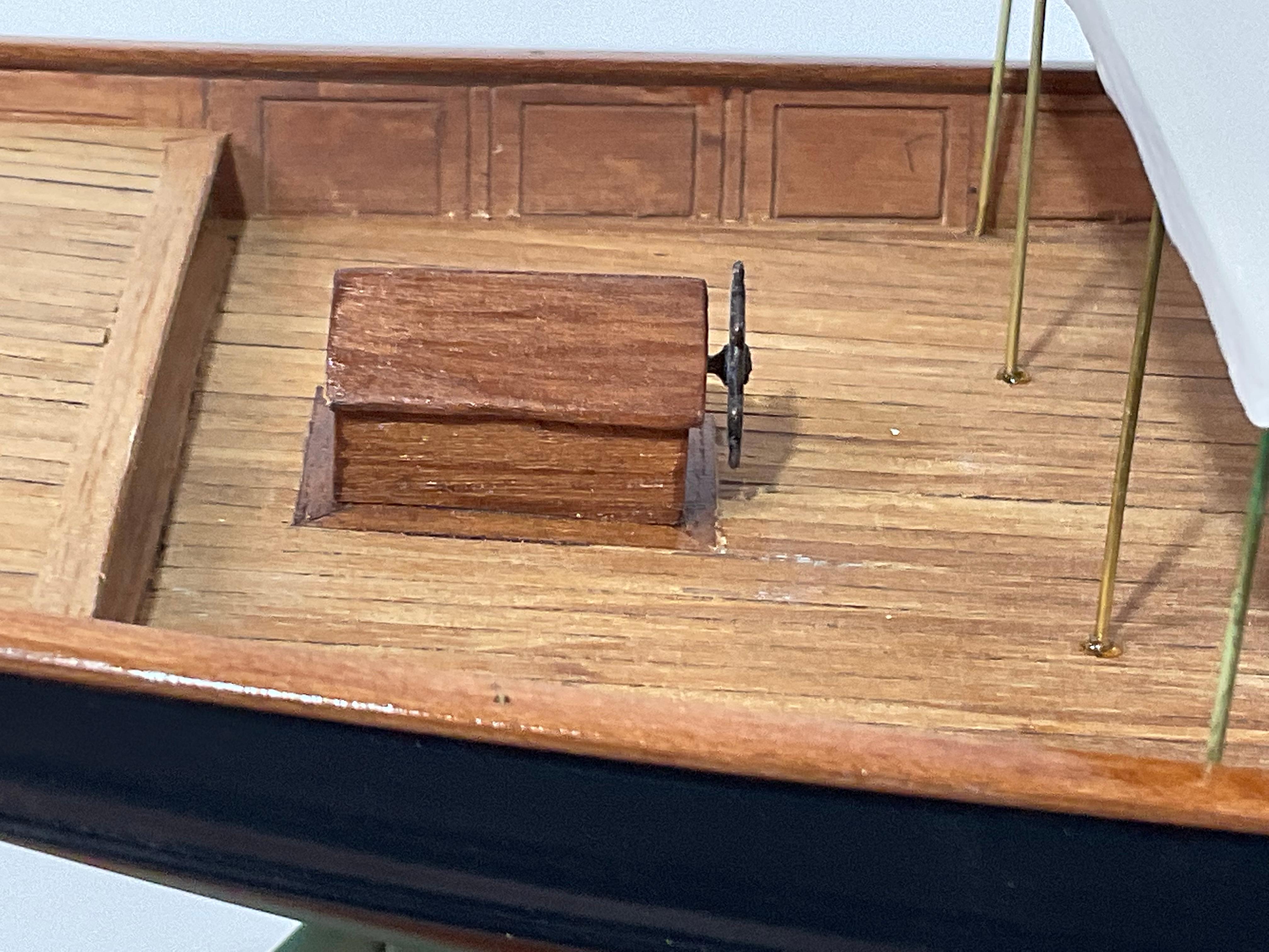 Cased Model of the Steam Yacht Golconda 5
