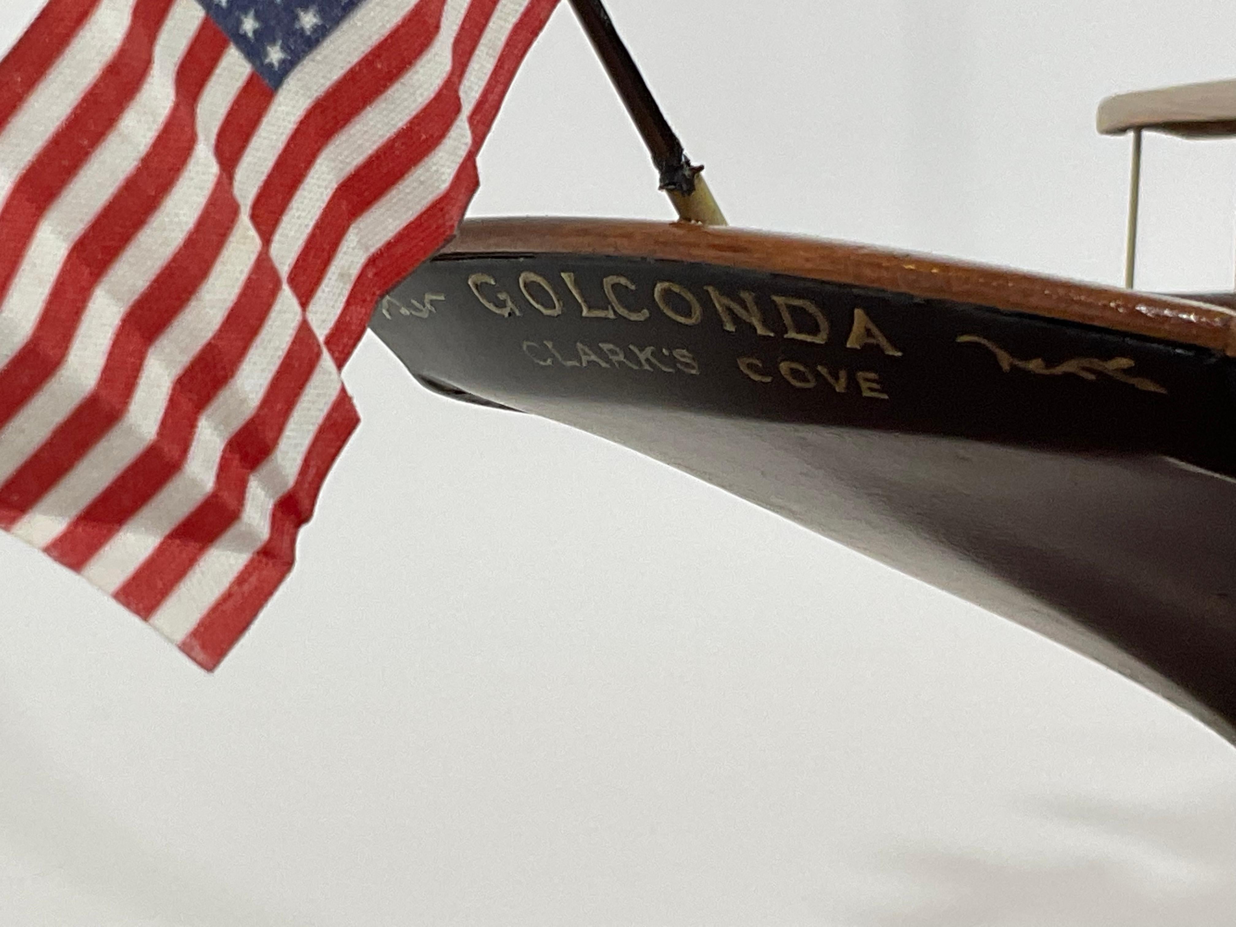 Cased Model of the Steam Yacht Golconda 6