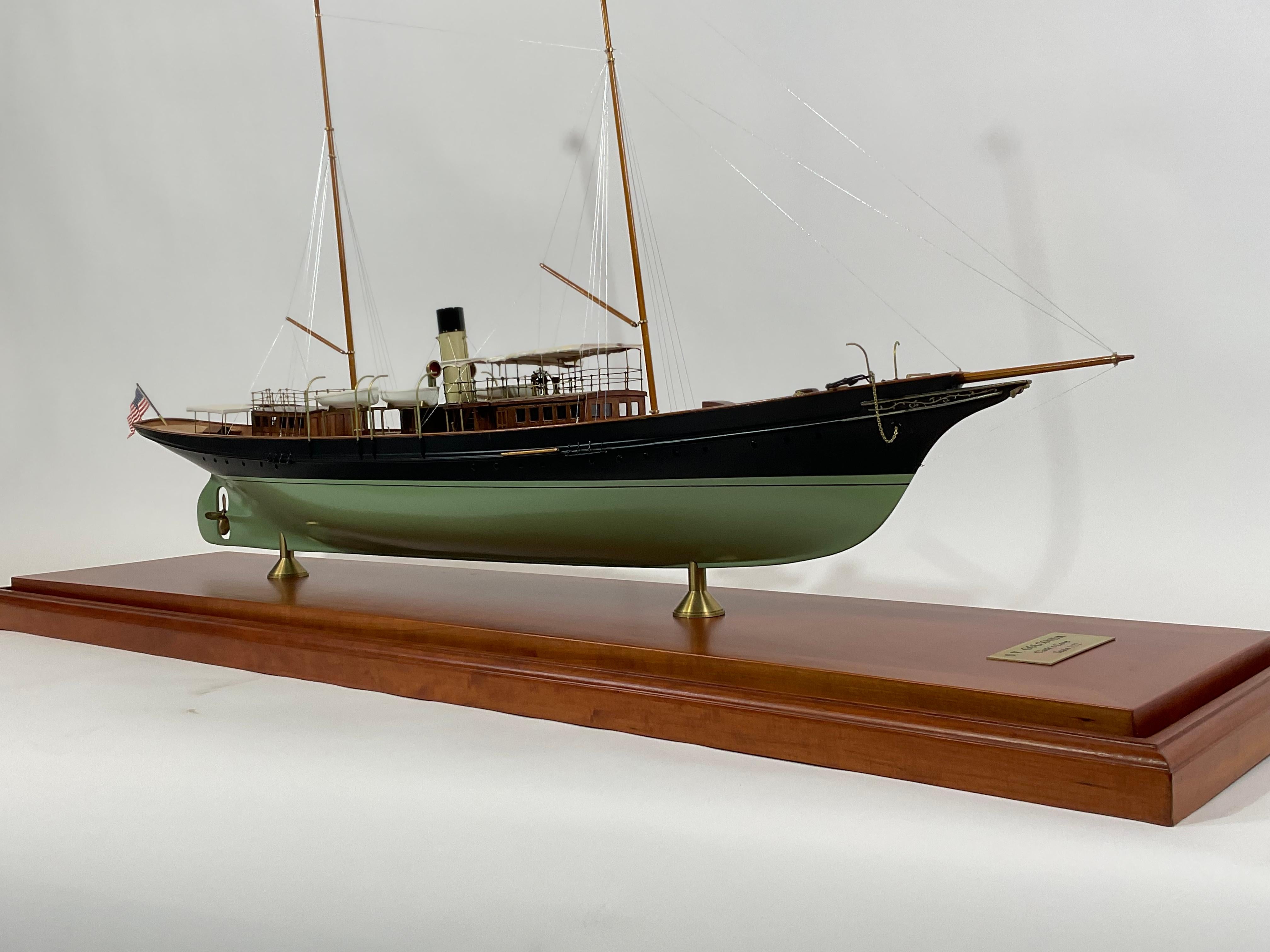 Cased Model of the Steam Yacht Golconda 10
