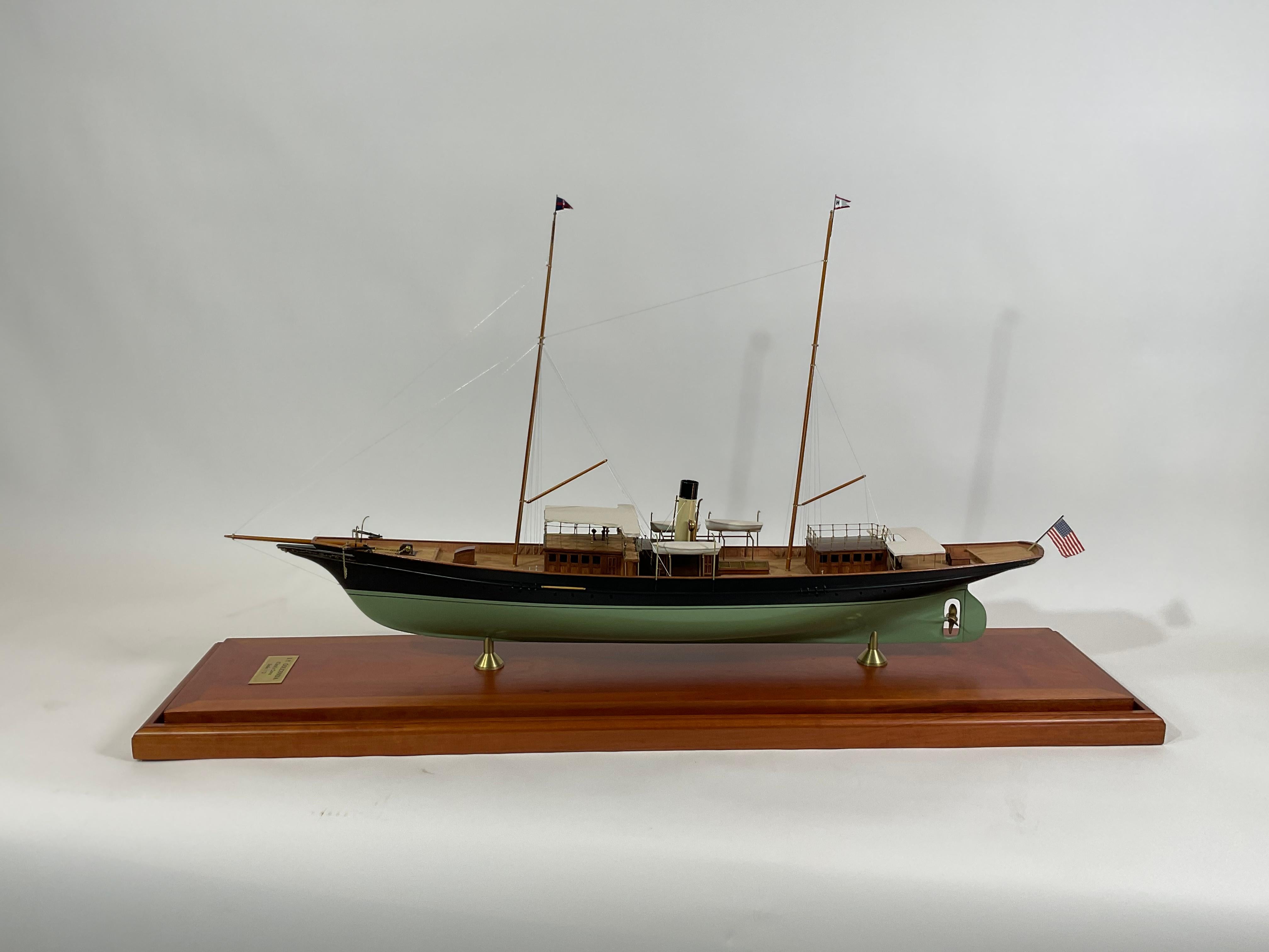 Cased Model of the Steam Yacht Golconda 12