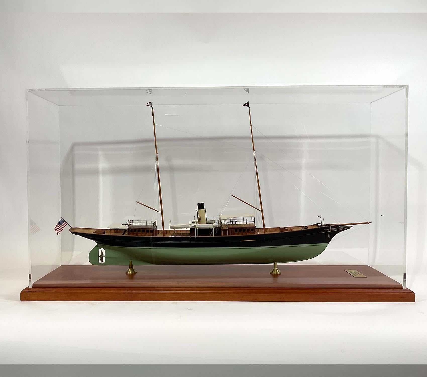 European Cased Model of the Steam Yacht Golconda