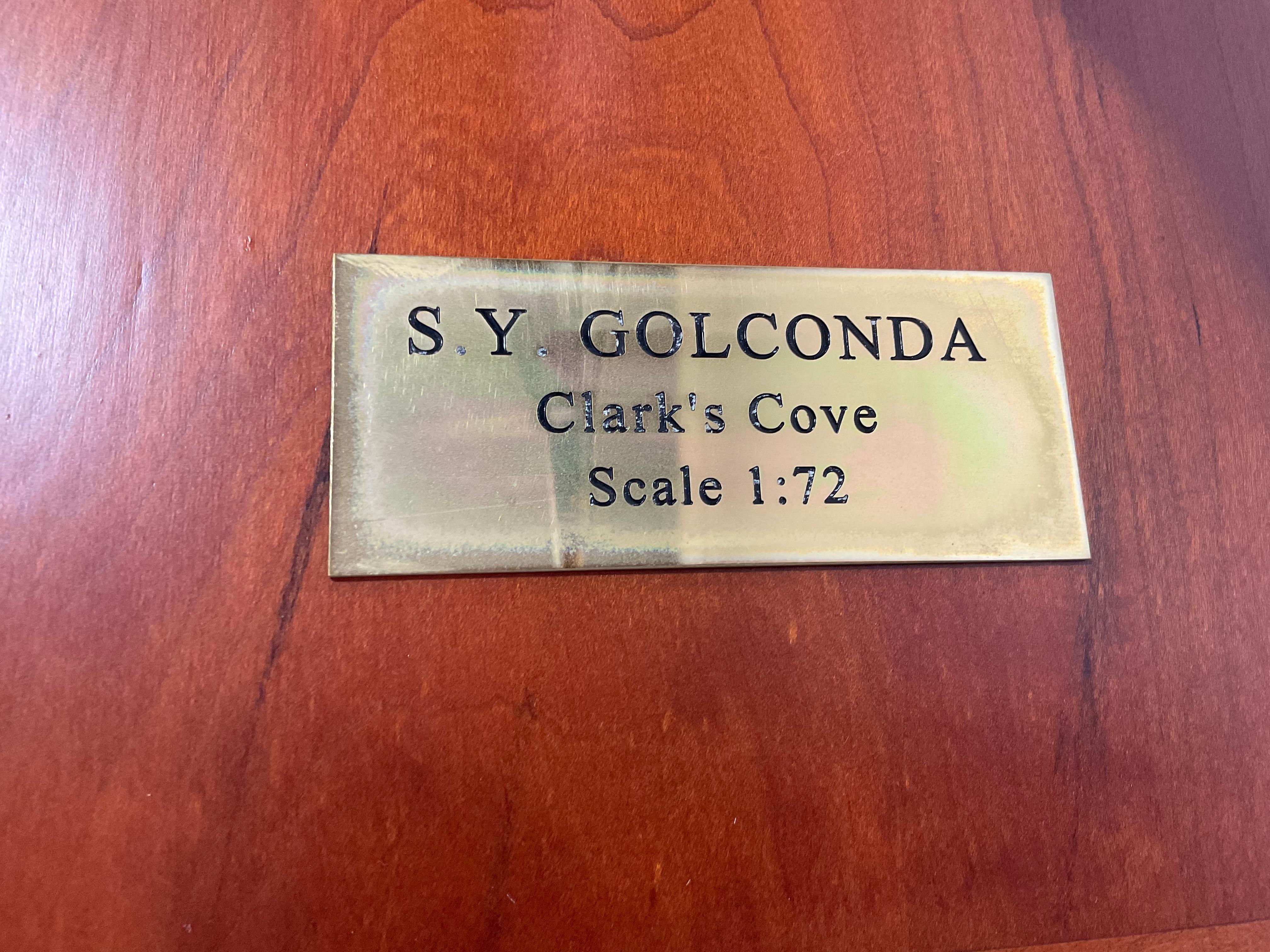 Contemporary Cased Model of the Steam Yacht Golconda