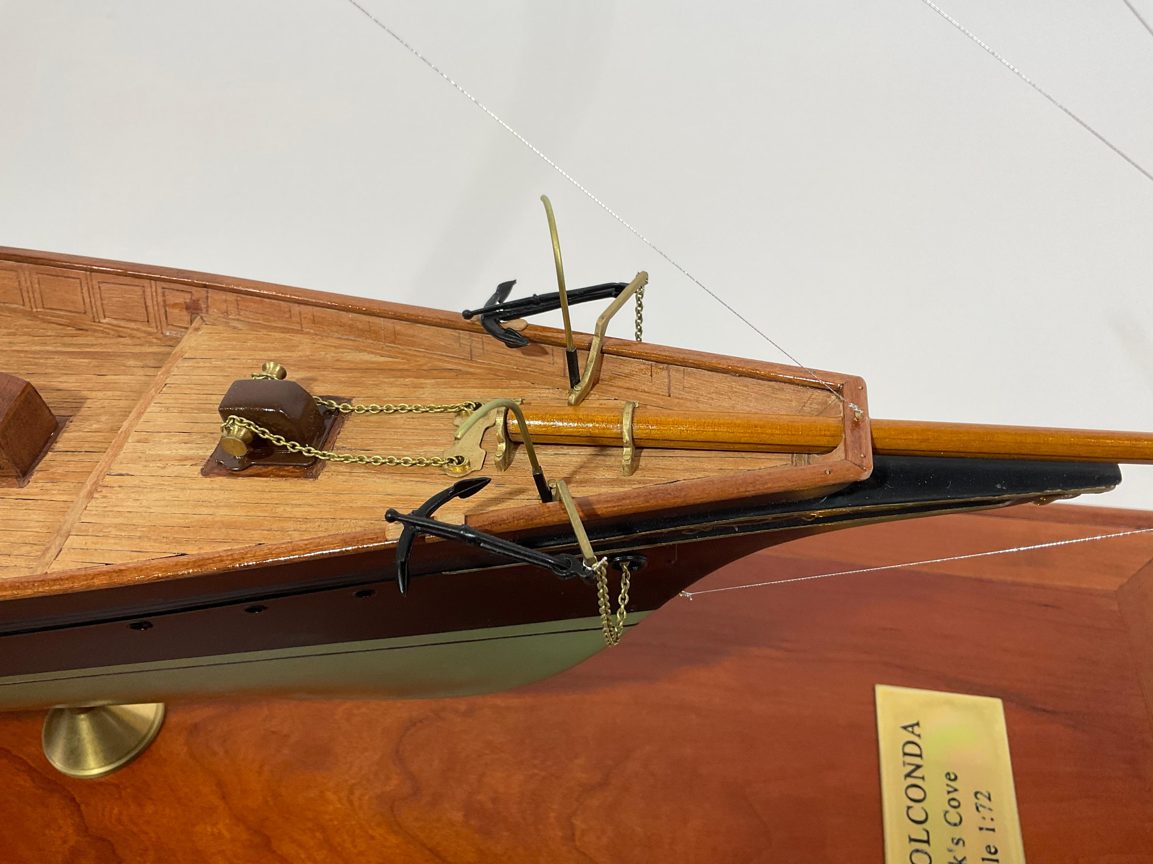 Wood Cased Model of the Steam Yacht Golconda
