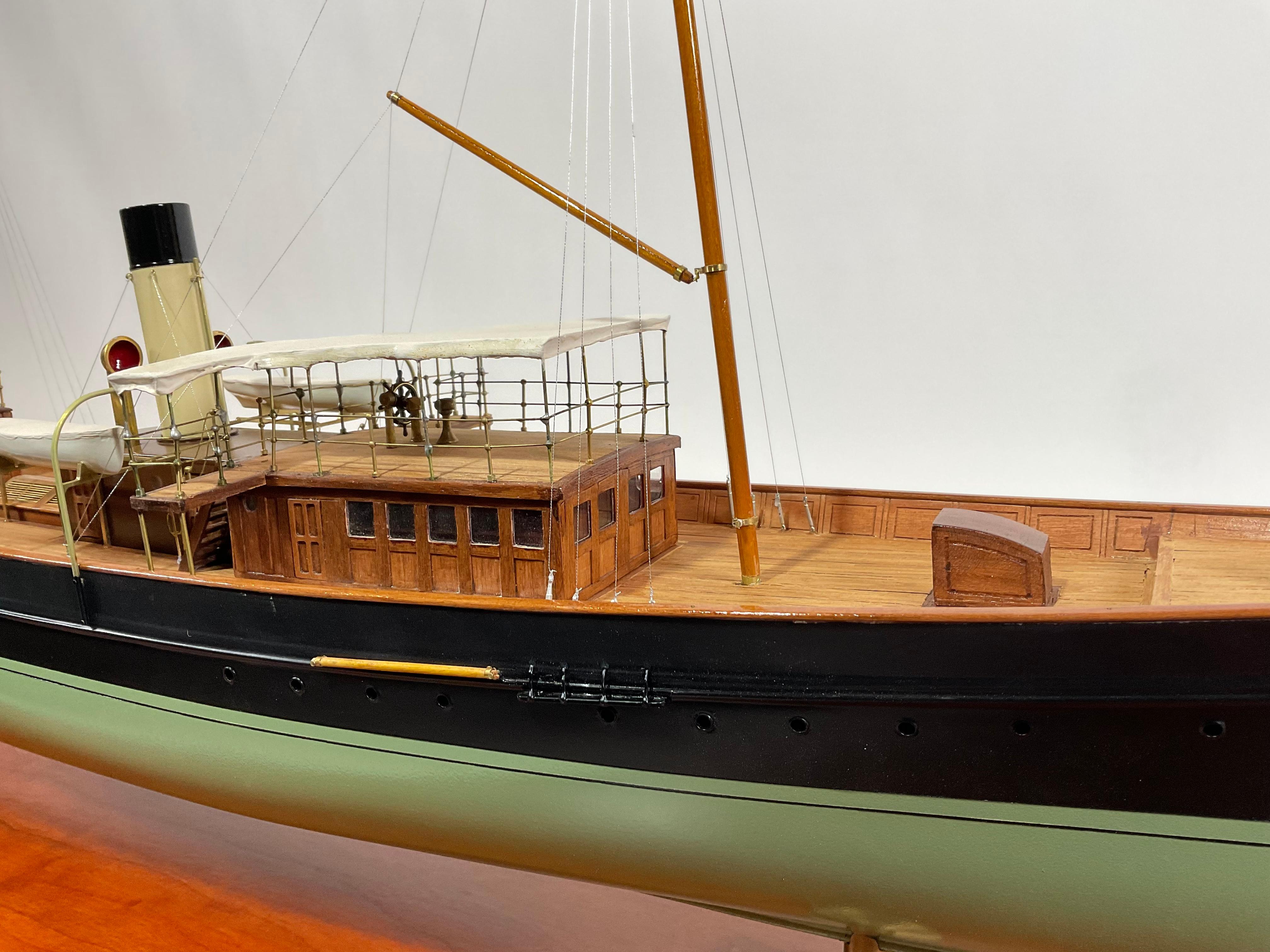 Cased Model of the Steam Yacht Golconda 1