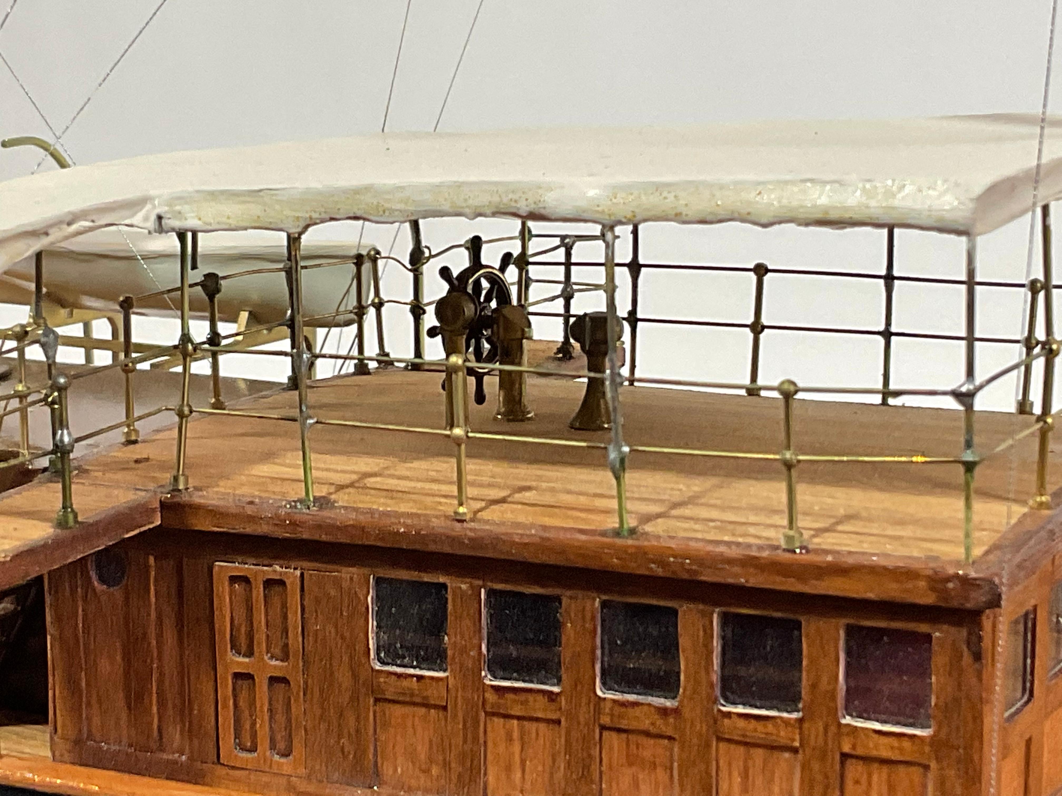 Cased Model of the Steam Yacht Golconda 2