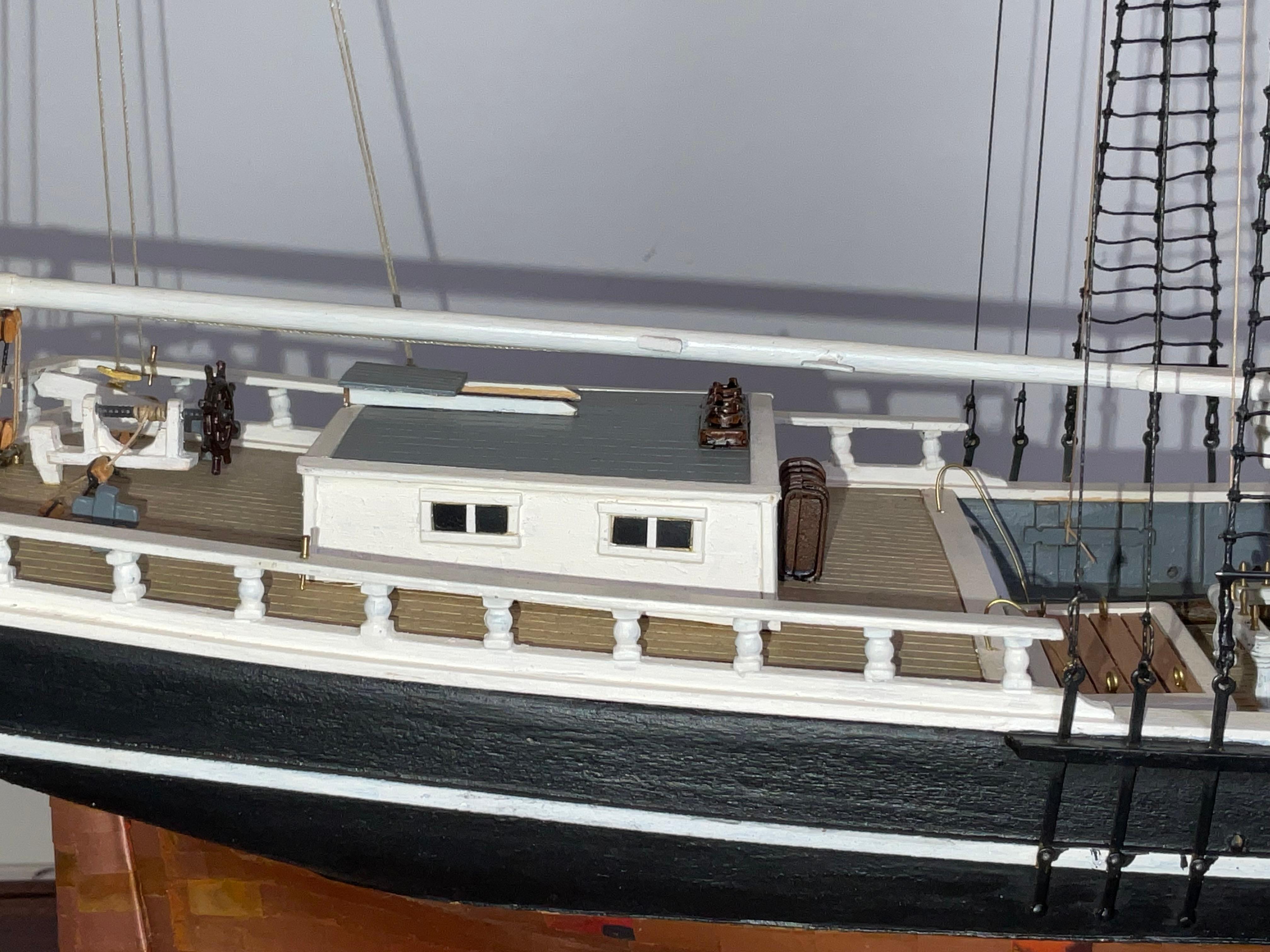 Cased Model of the Topsail Schooner Eagle For Sale 5