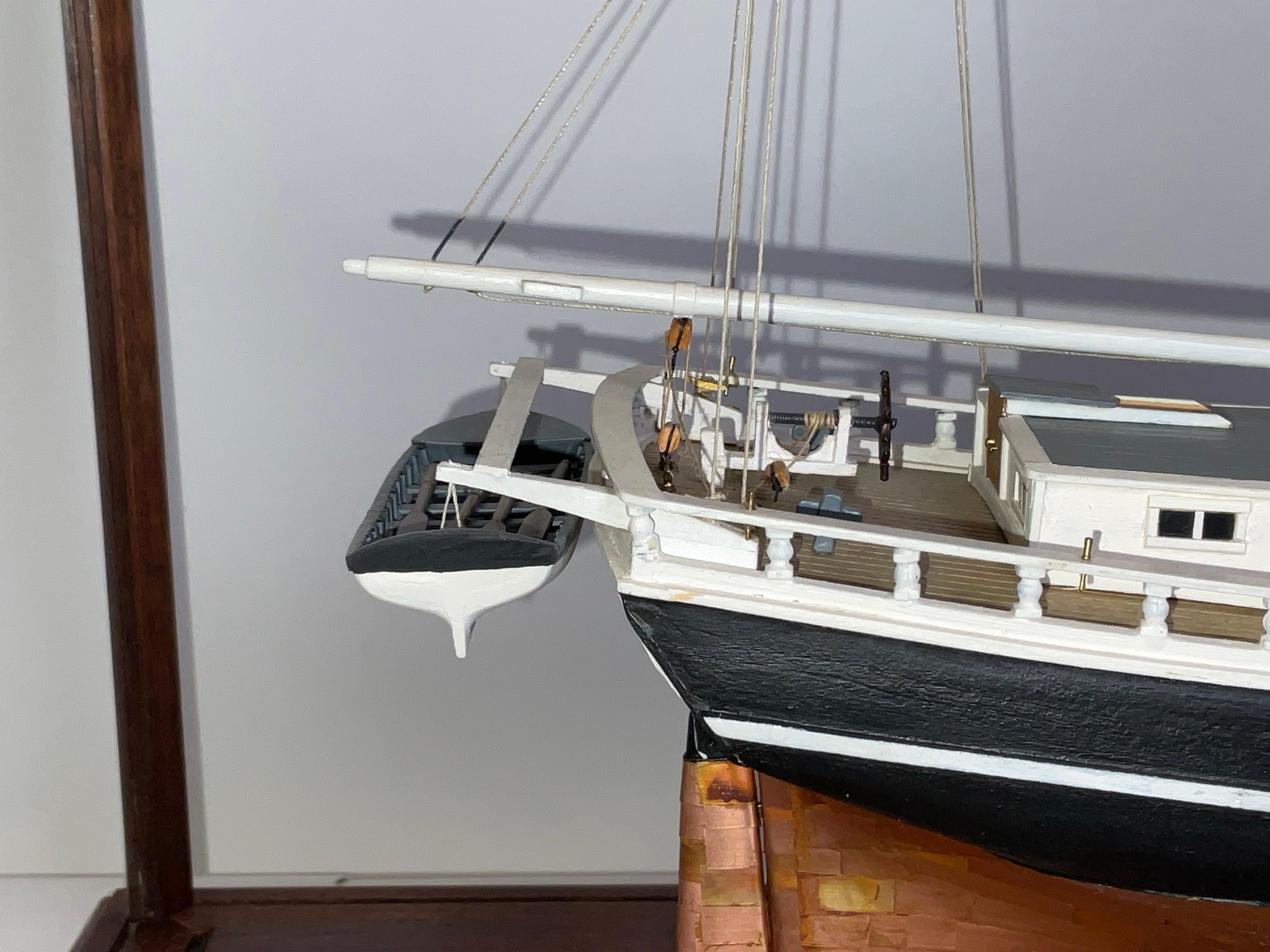 Cased Model of the Topsail Schooner Eagle For Sale 6